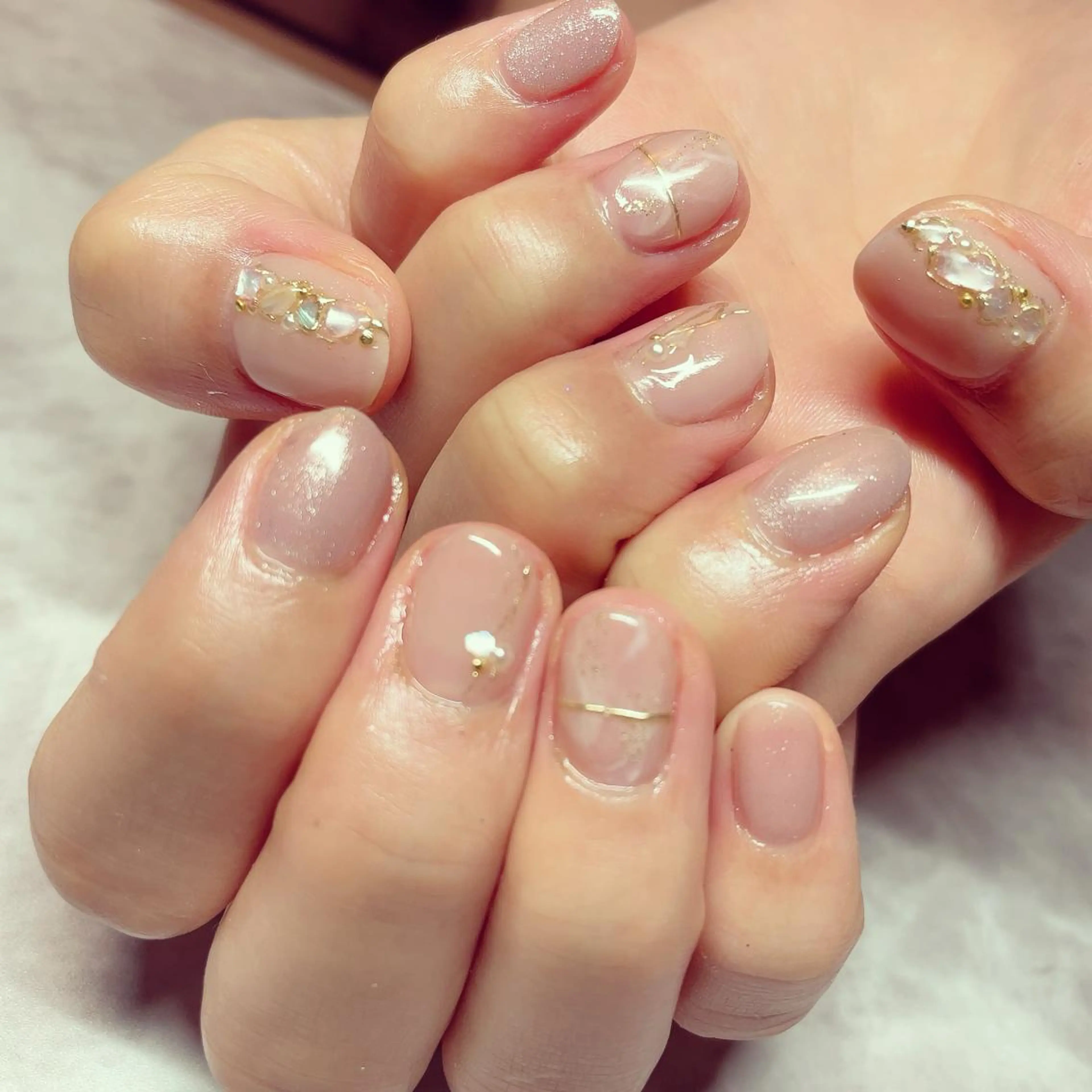 ネイル ミラーネイル ブライダルネイル Nail salon Ariettyのネイルデザイン