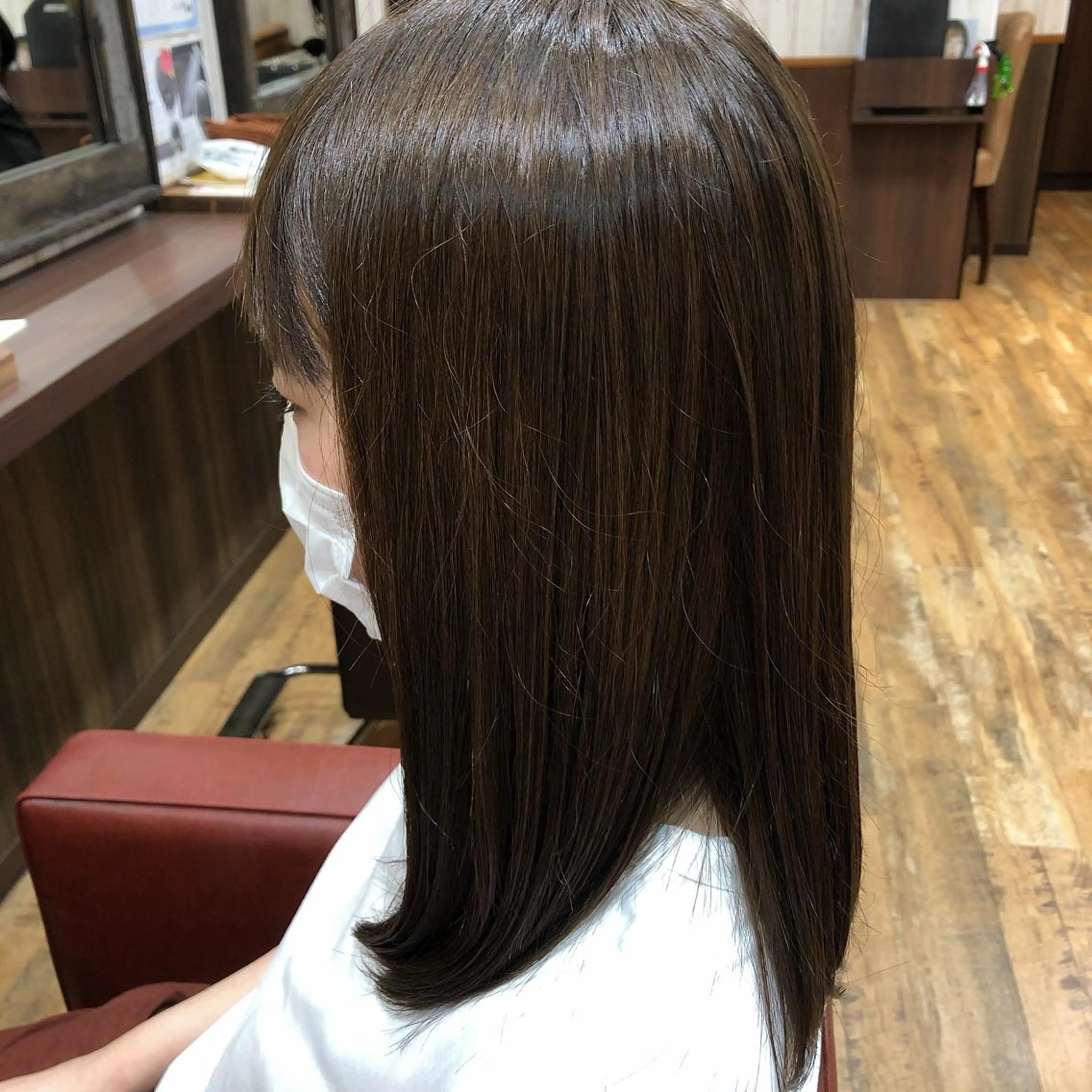 セミロング ヘアカラー トリートメント ヘッドスパ Amour二子玉川/ 髪質改善サロンのヘアスタイル
