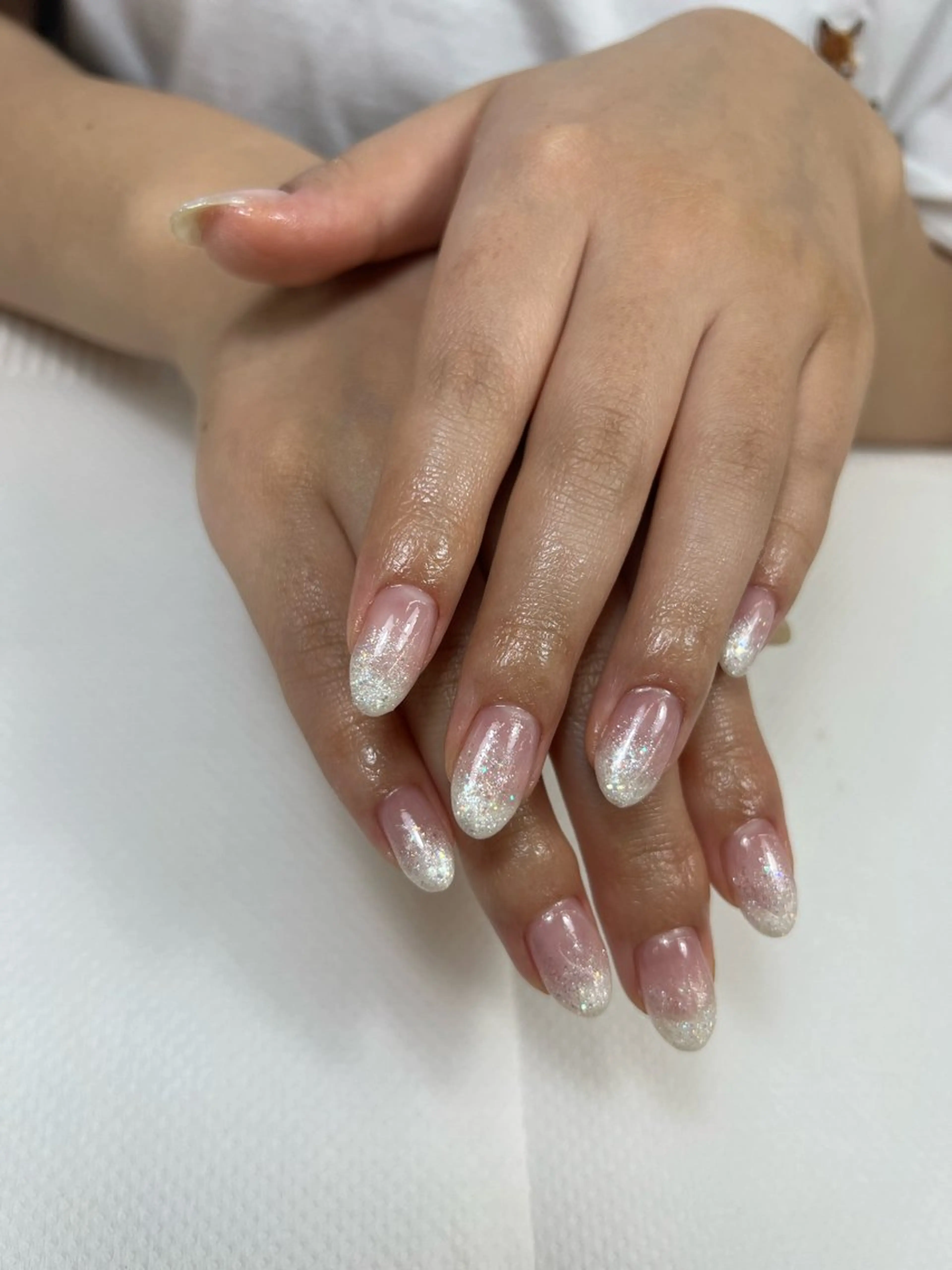 ラメグラ🩵【オフなし🐚】の写真