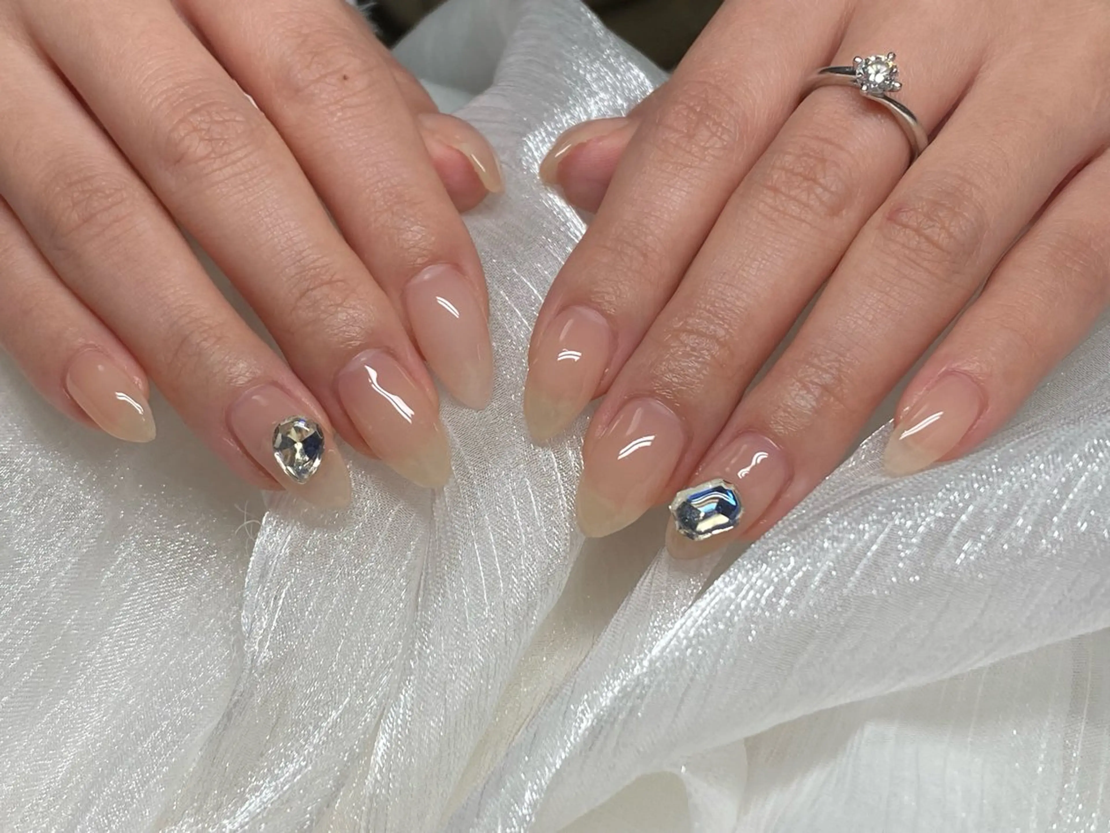 ネイル アートネイル チークネイル 長さ出し フラッシュネイル フットネイル Nail Annのネイルデザイン
