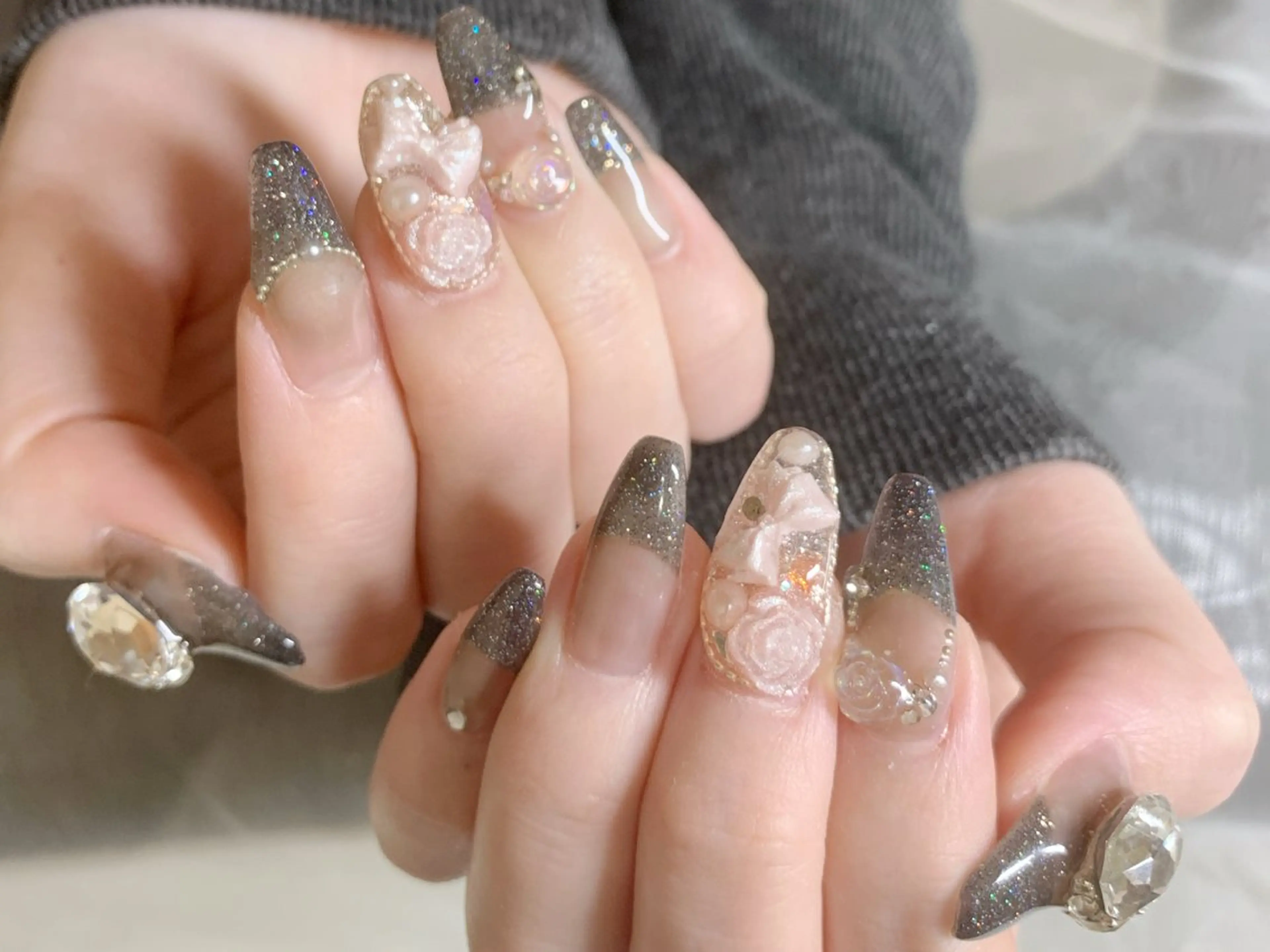 ネイル 成人式 ハンドネイル AI NAのネイルデザイン