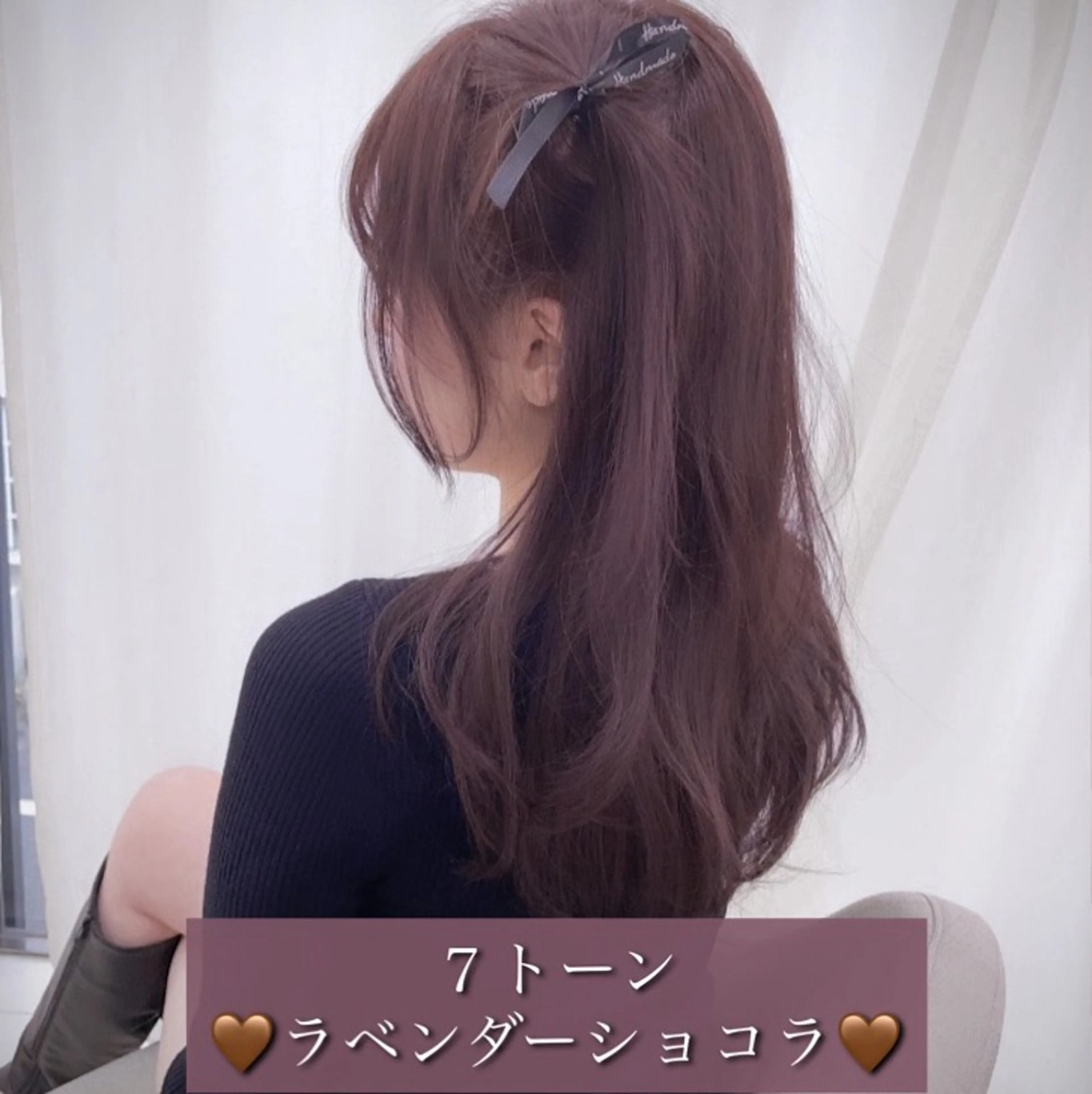 ロング カラー ラベンダーカラー ヘアカラー トリートメント 透明感カラー×小 顔レイヤー♡ヒデさんのヘアスタイル