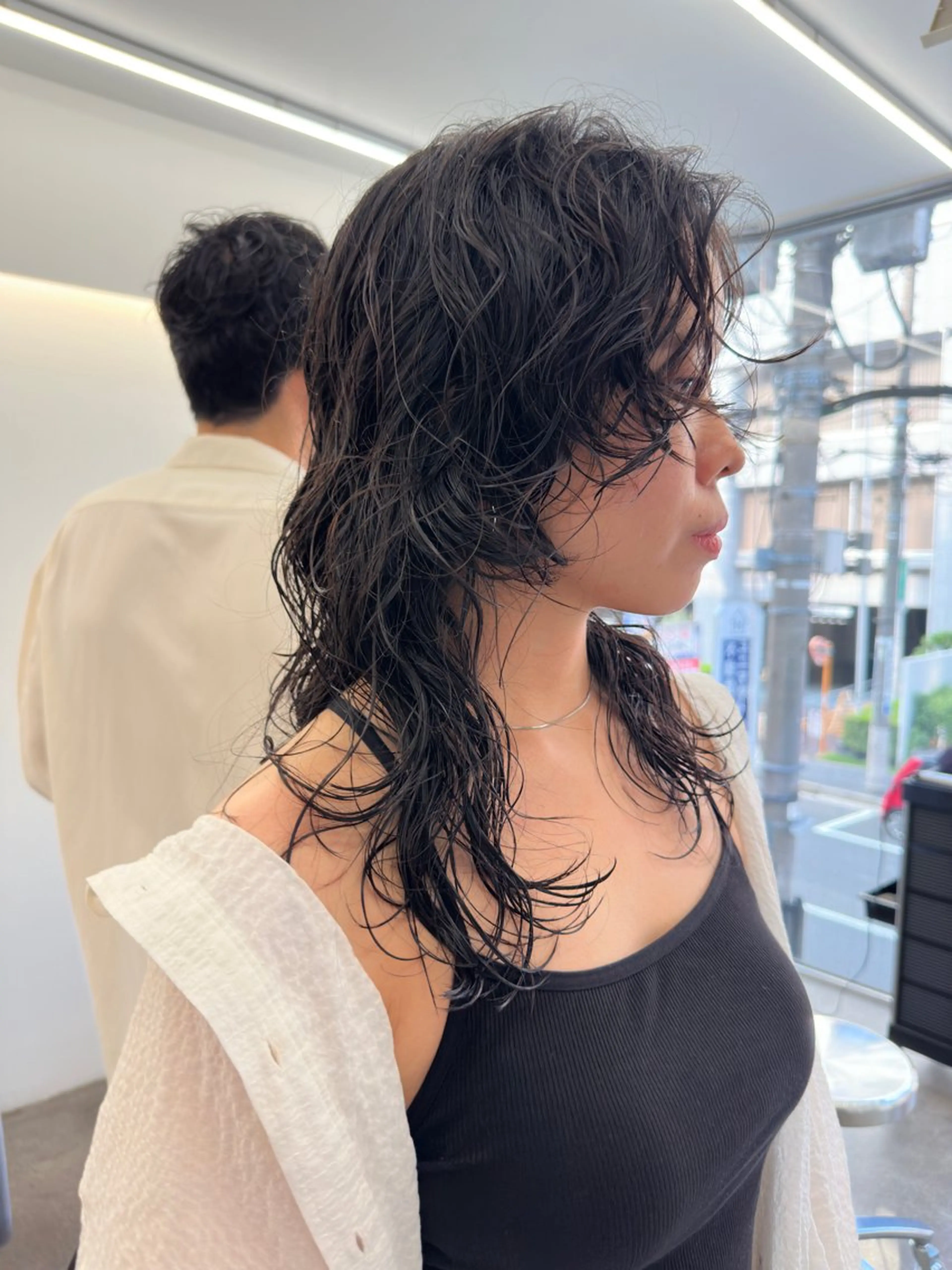 ロング パーマ レイヤーカット カット パーマ ボブ/レイヤー/ケア パーマ/リュウタのヘアスタイル