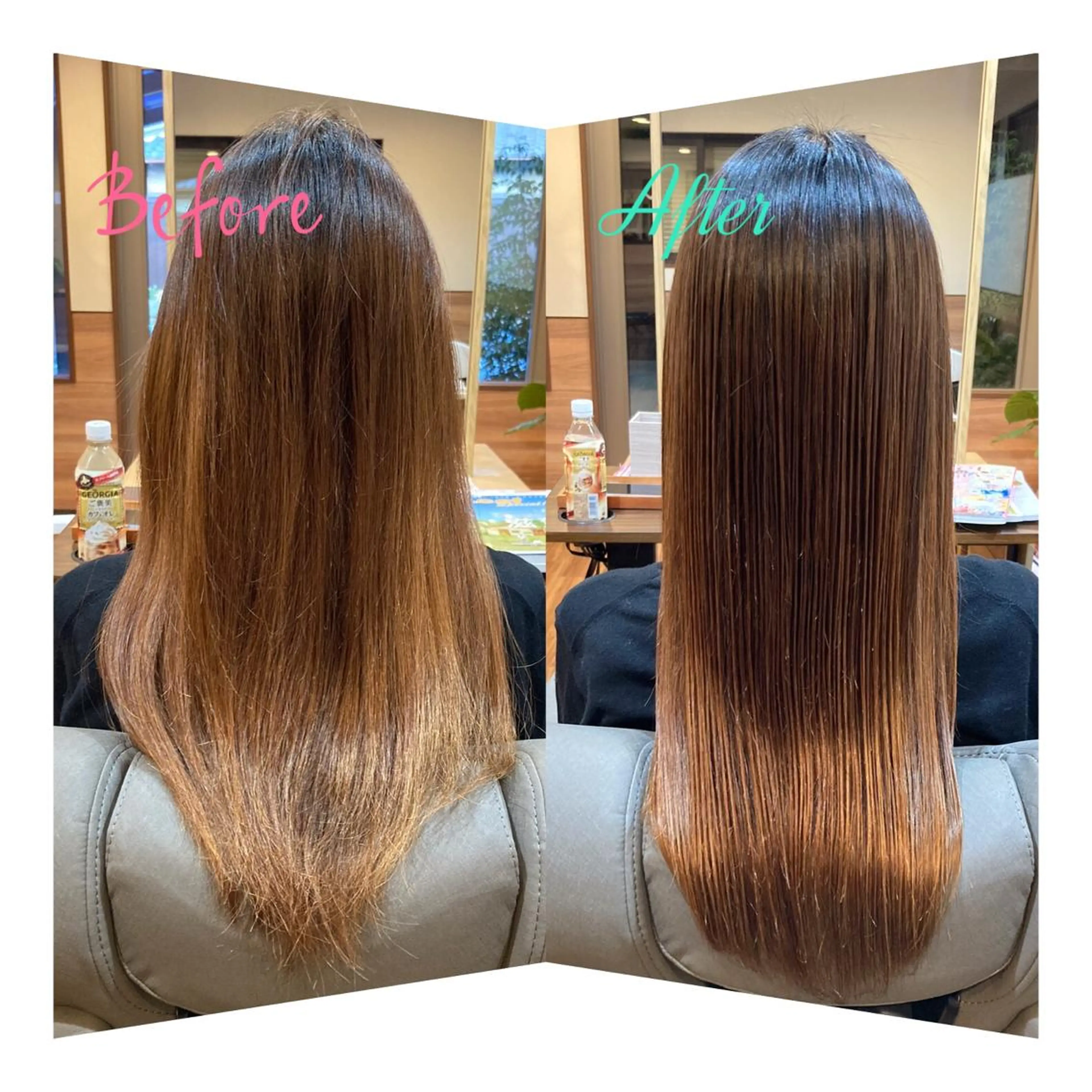 ロング パーマ 髪質改善 縮毛矯正 トリートメント Annon プライベートサロンのヘアスタイル