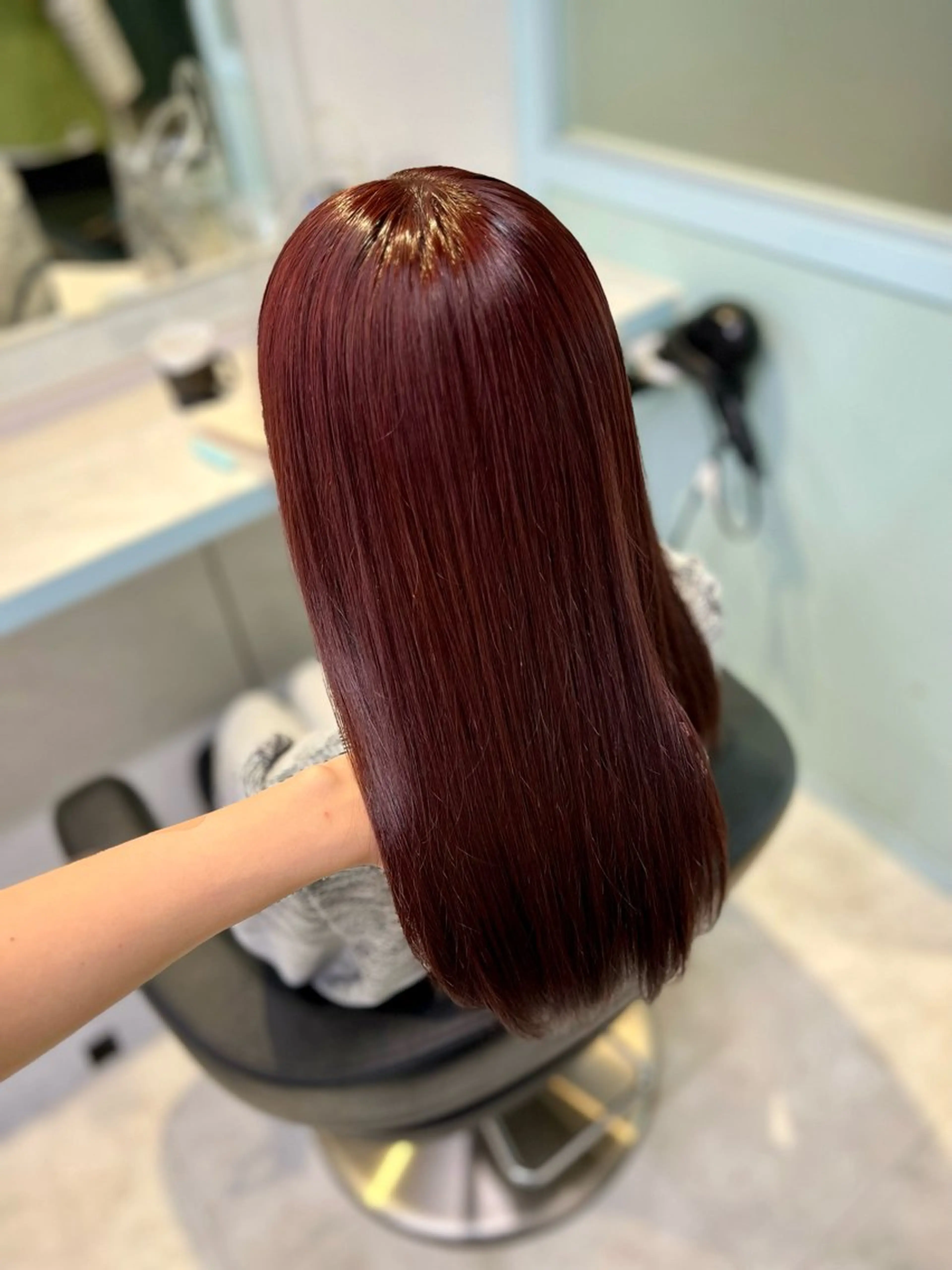 カラー ヘアカラー トリートメント ヘッドスパ ヘアセット 🇰🇷韓流暖色ヘア 🍒saaya🍒のヘアスタイル