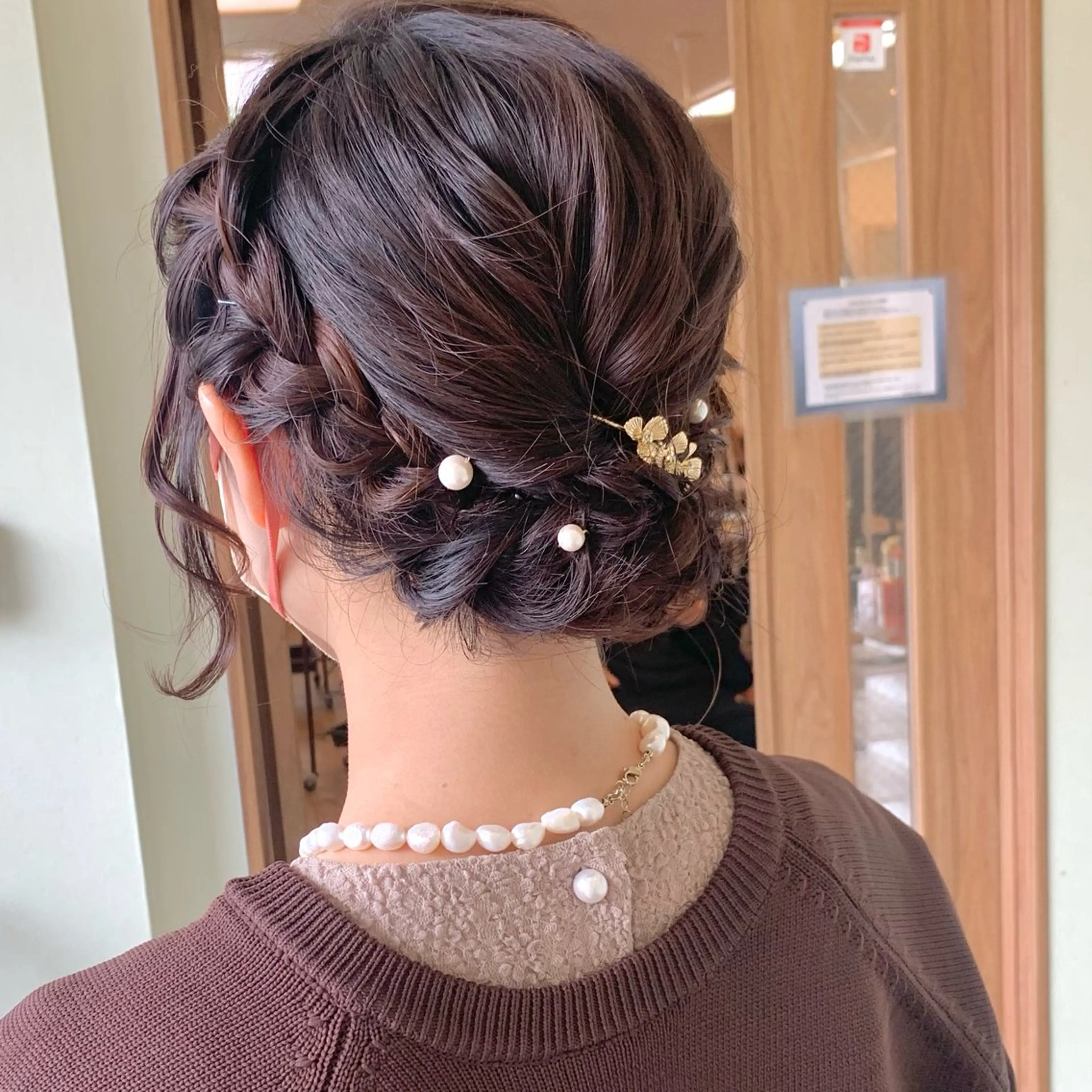 ミディアム ヘアアレンジ ヘアセット NUMBER_ ユイナのヘアスタイル