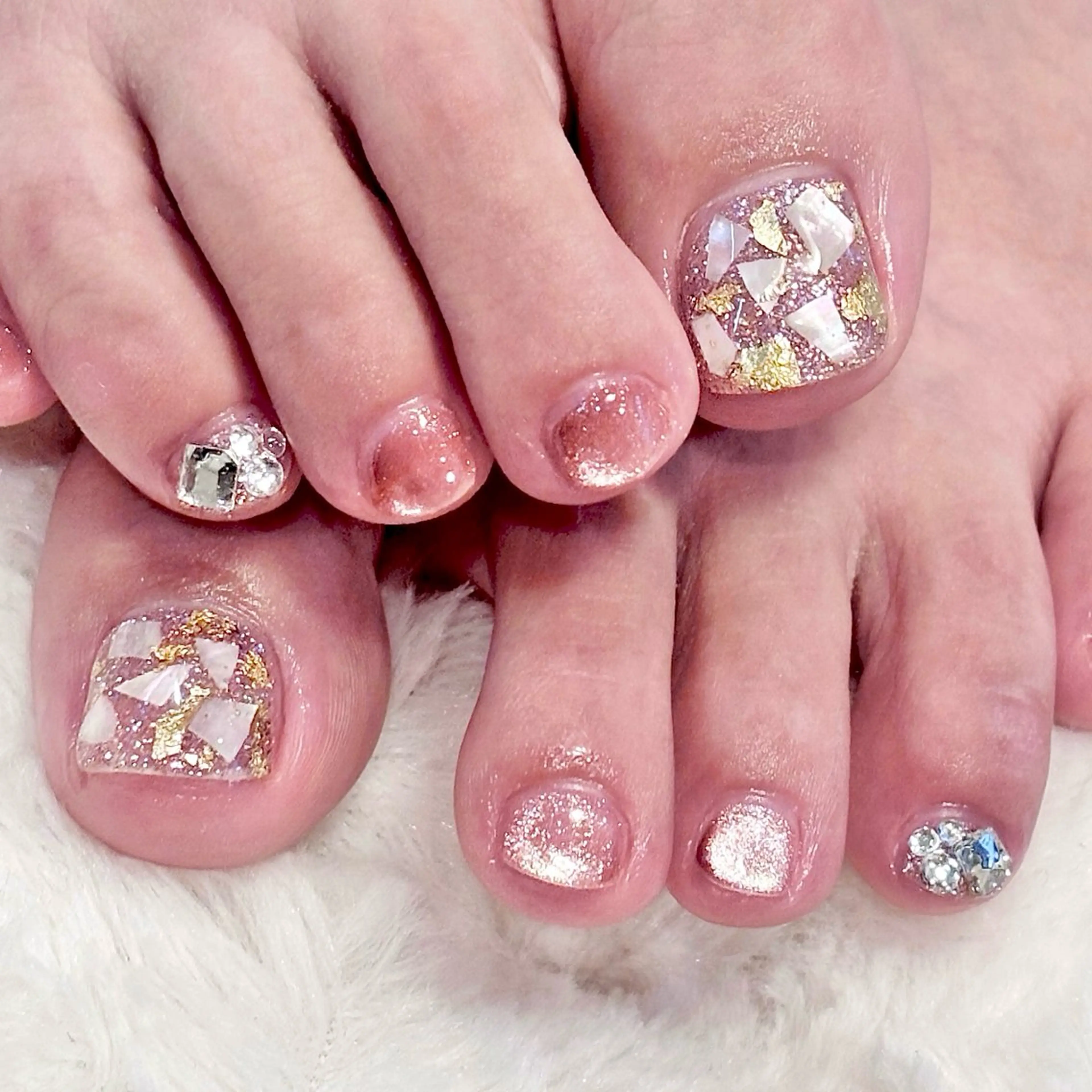 ネイル フットネイル Lelole 🫧マグネット🫧のネイルデザイン