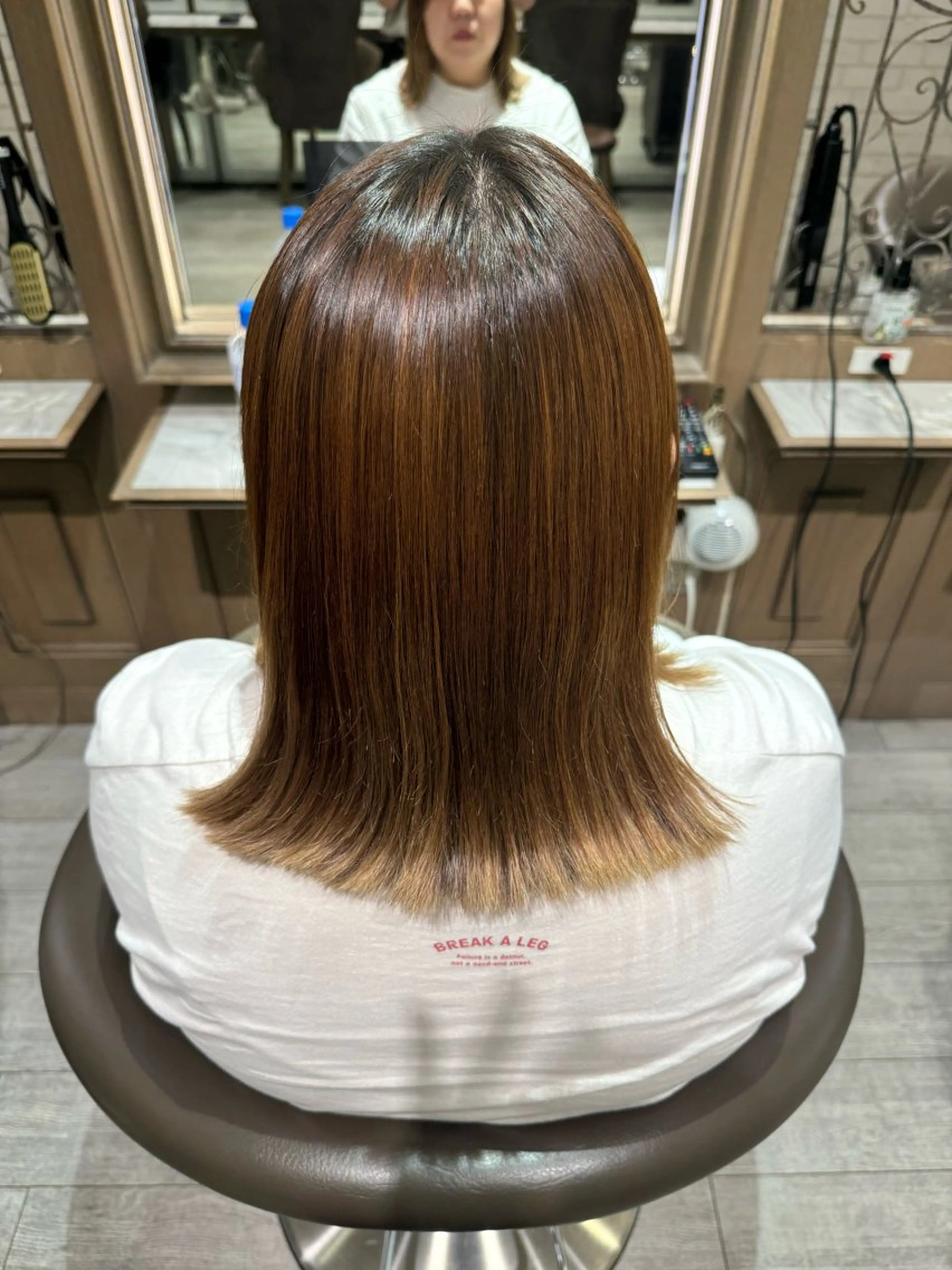 ミディアム 堀江美容室 千晶のヘアスタイル