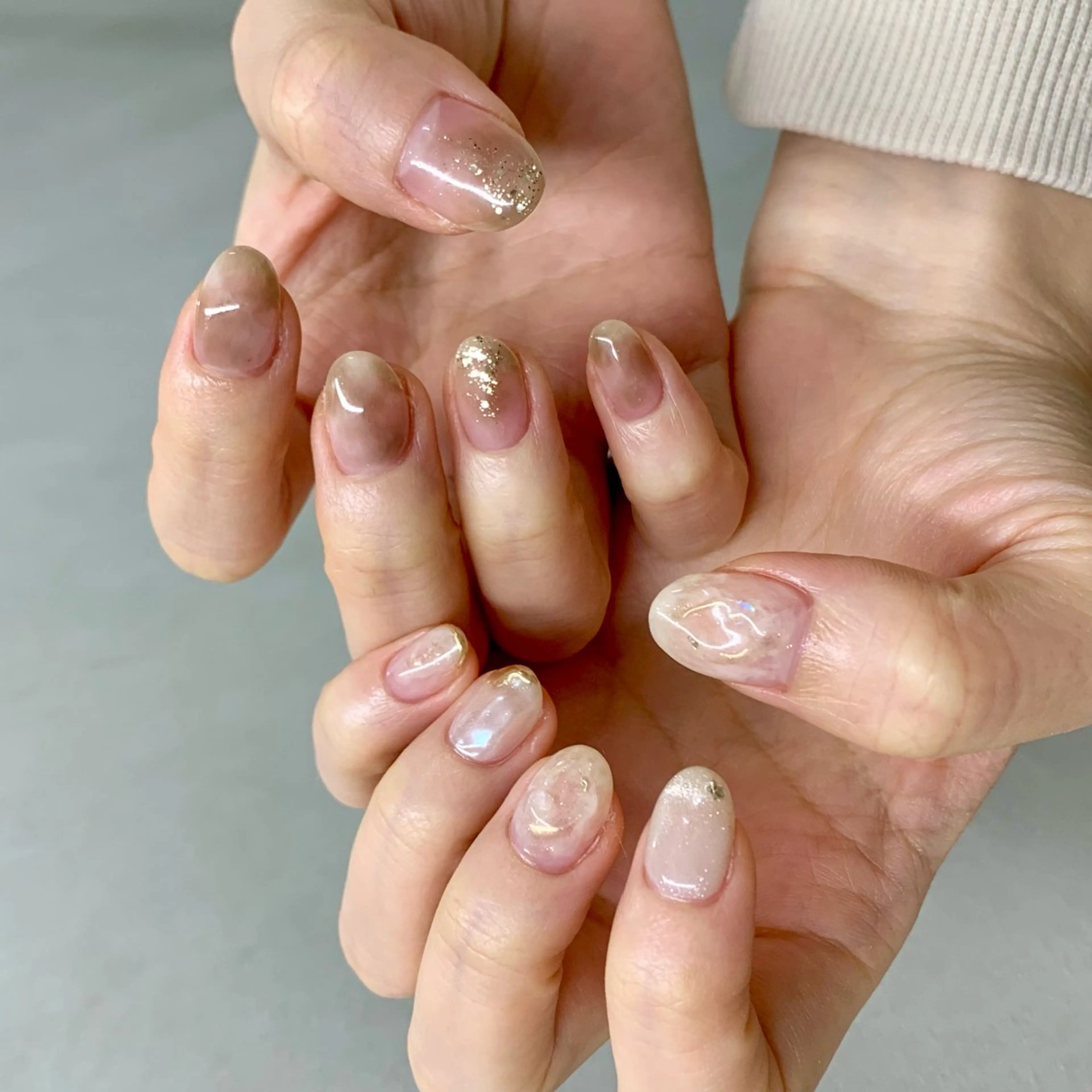 ネイル ハンドネイル 新宿ニュアンスネイル makotoのネイルデザイン