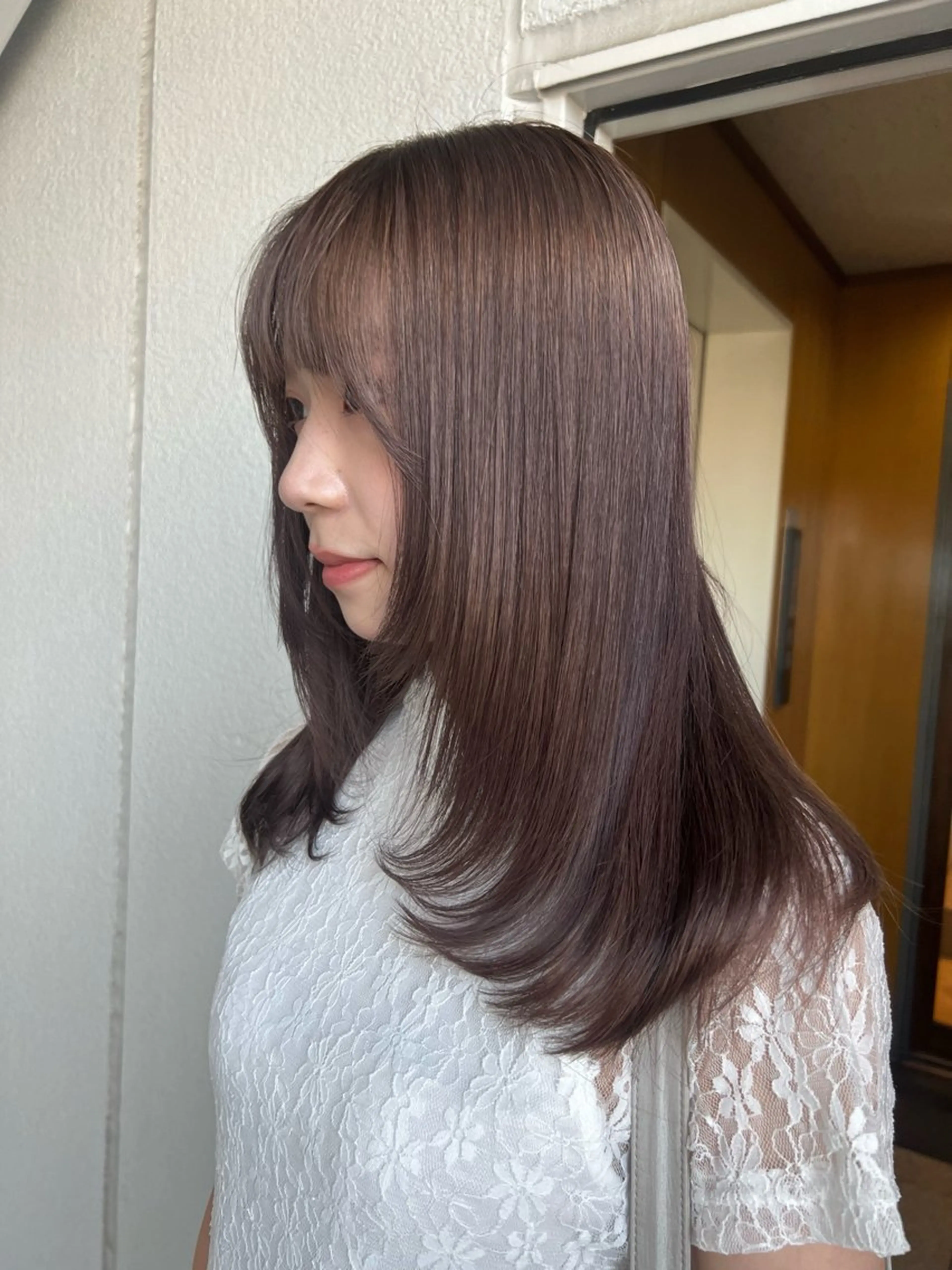 セミロング カラー カット ヘアカラー トリートメント akane/ボブ /ブラウンベージュのヘアスタイル