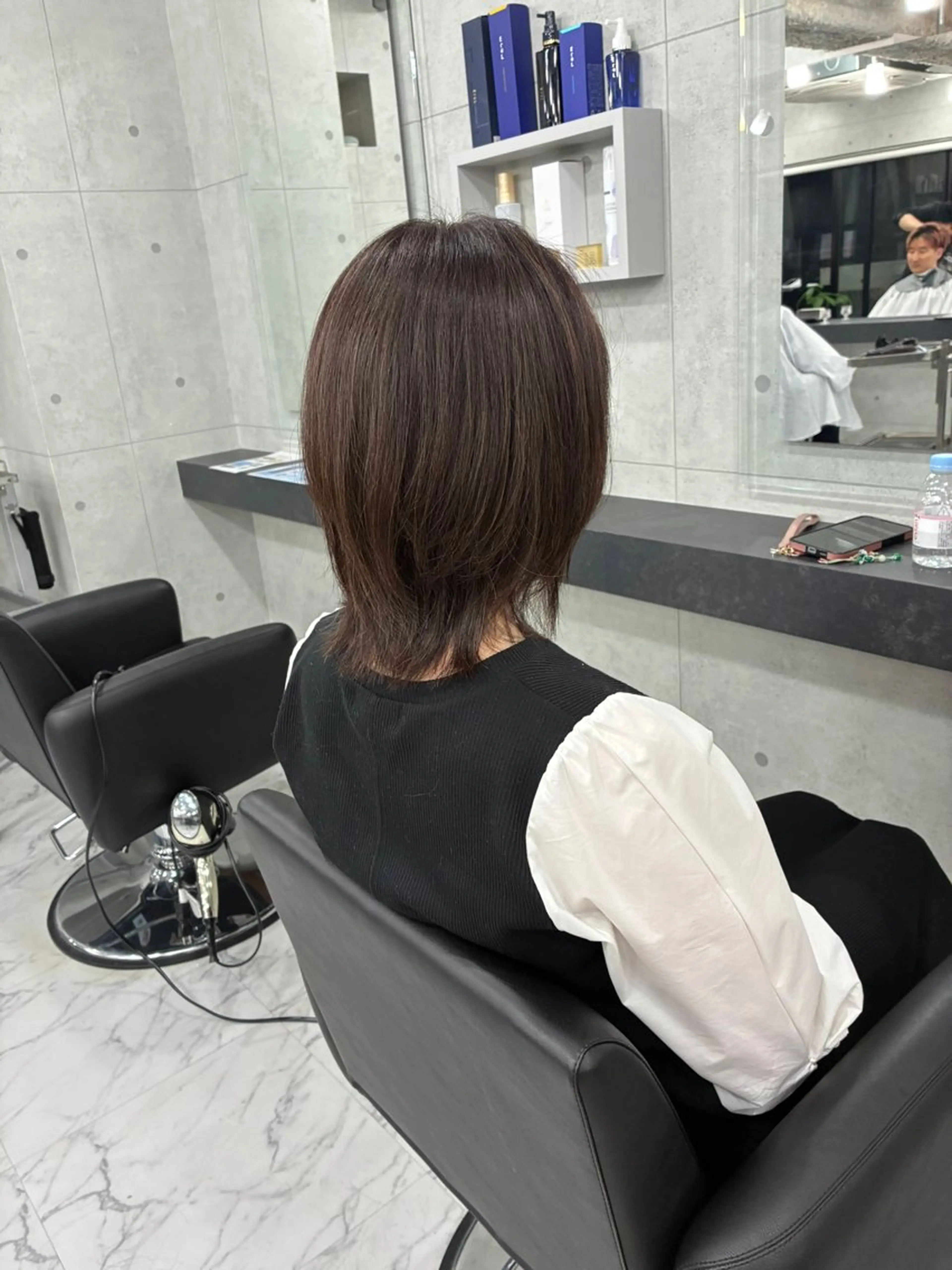 ミディアム カット ヘアカラー Endearing 北澤那未🌟銀座のヘアスタイル