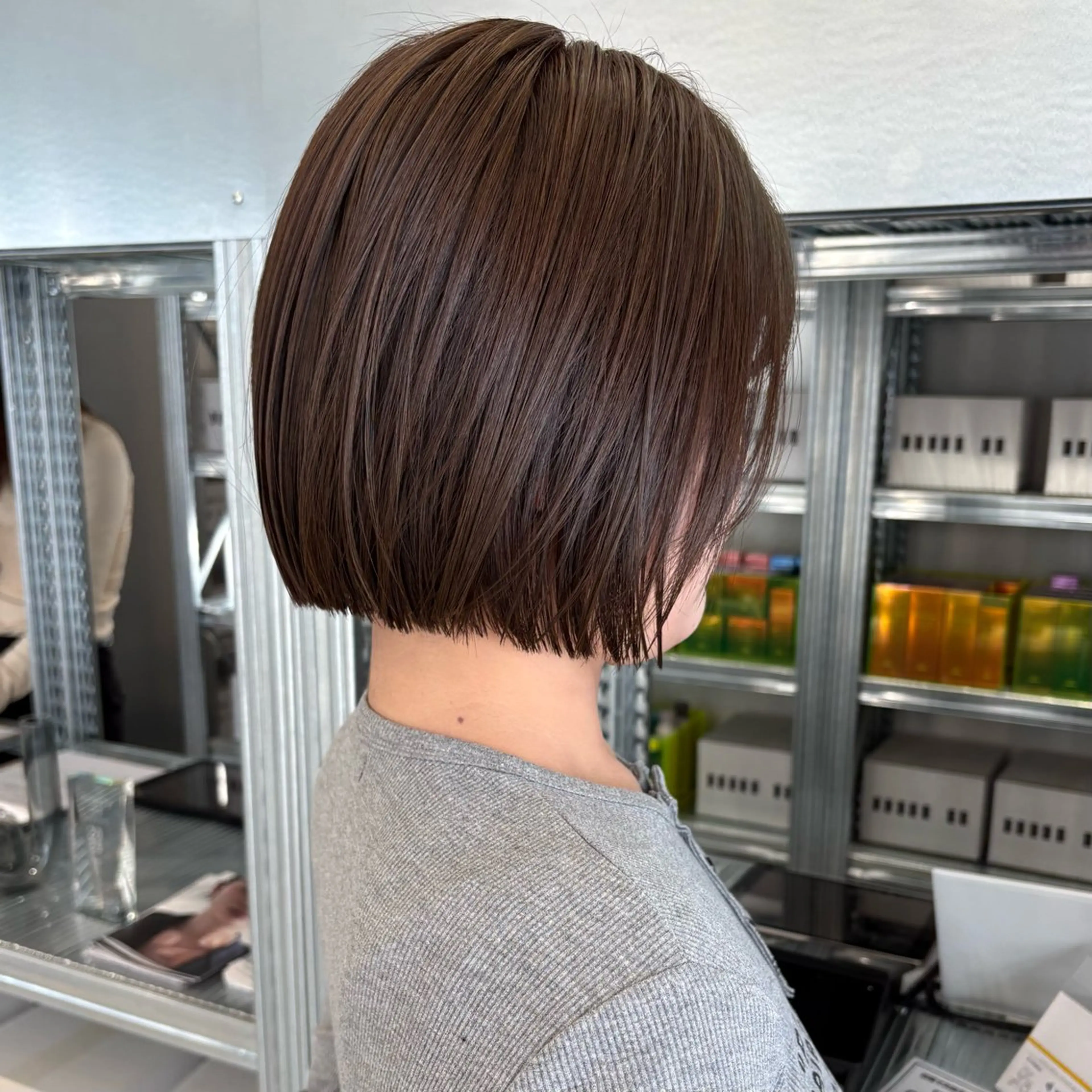 ショート カラー カット ヘアカラー トリートメント ✨縮毛矯正/ボブ✨ 佐藤 さくらのヘアスタイル