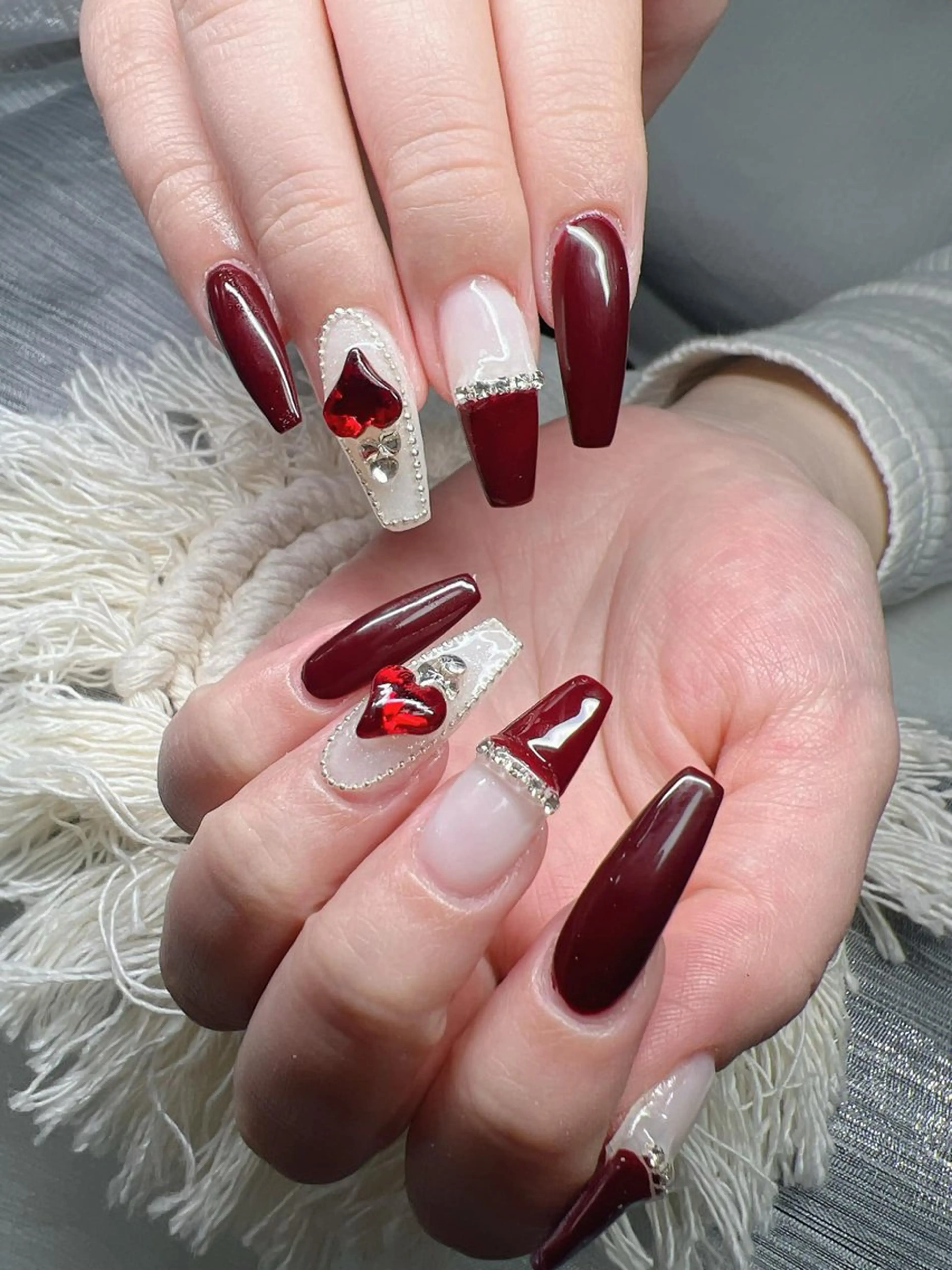 ネイル オーロラネイル チークネイル 長さ出し フットネイル フレンチネイル Lee Nails チップ長さだし専門店のネイルデザイン