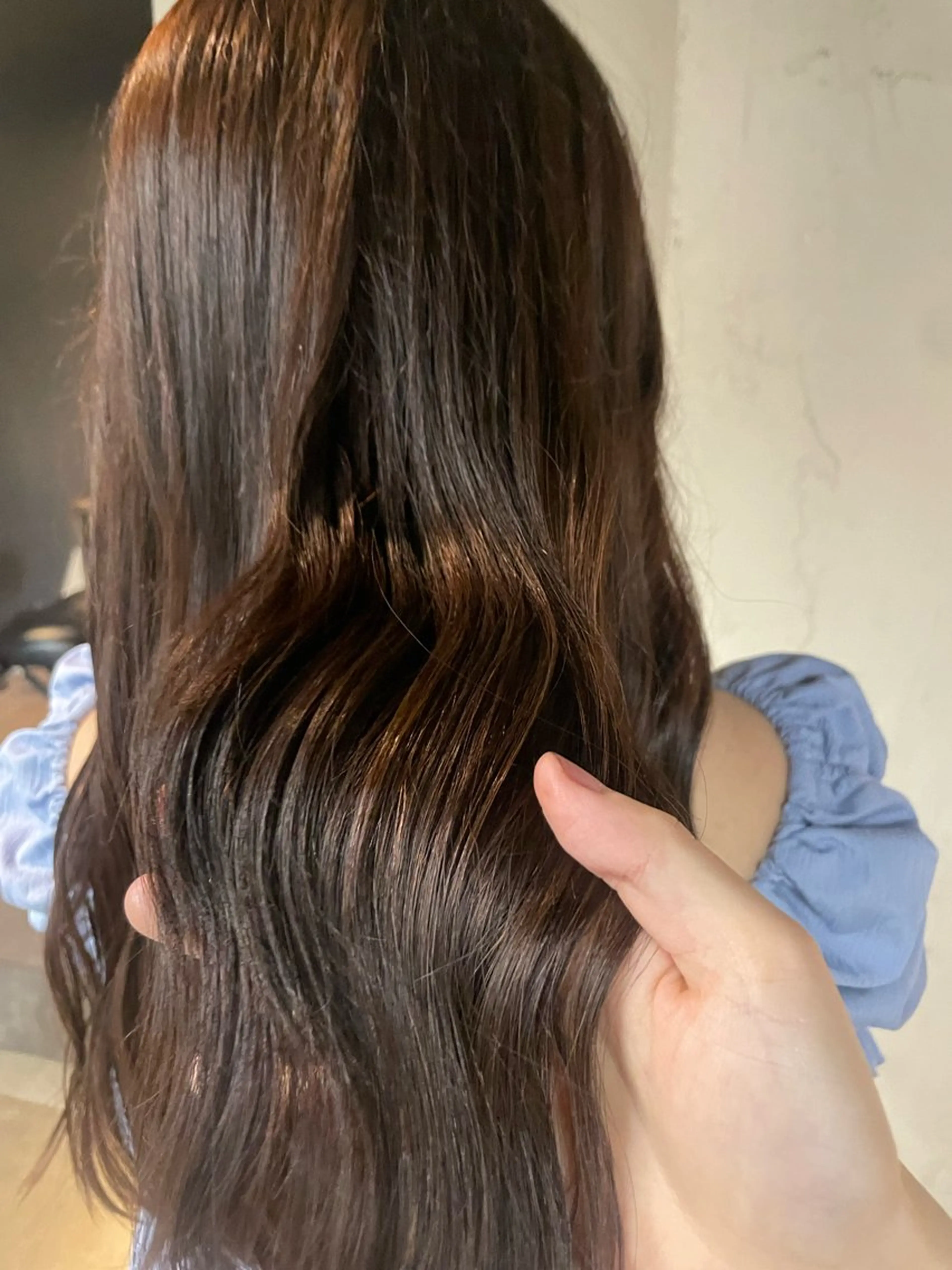 ロング ヘアカラー トリートメント 透明感・美髪 monsoワニベユナのヘアスタイル