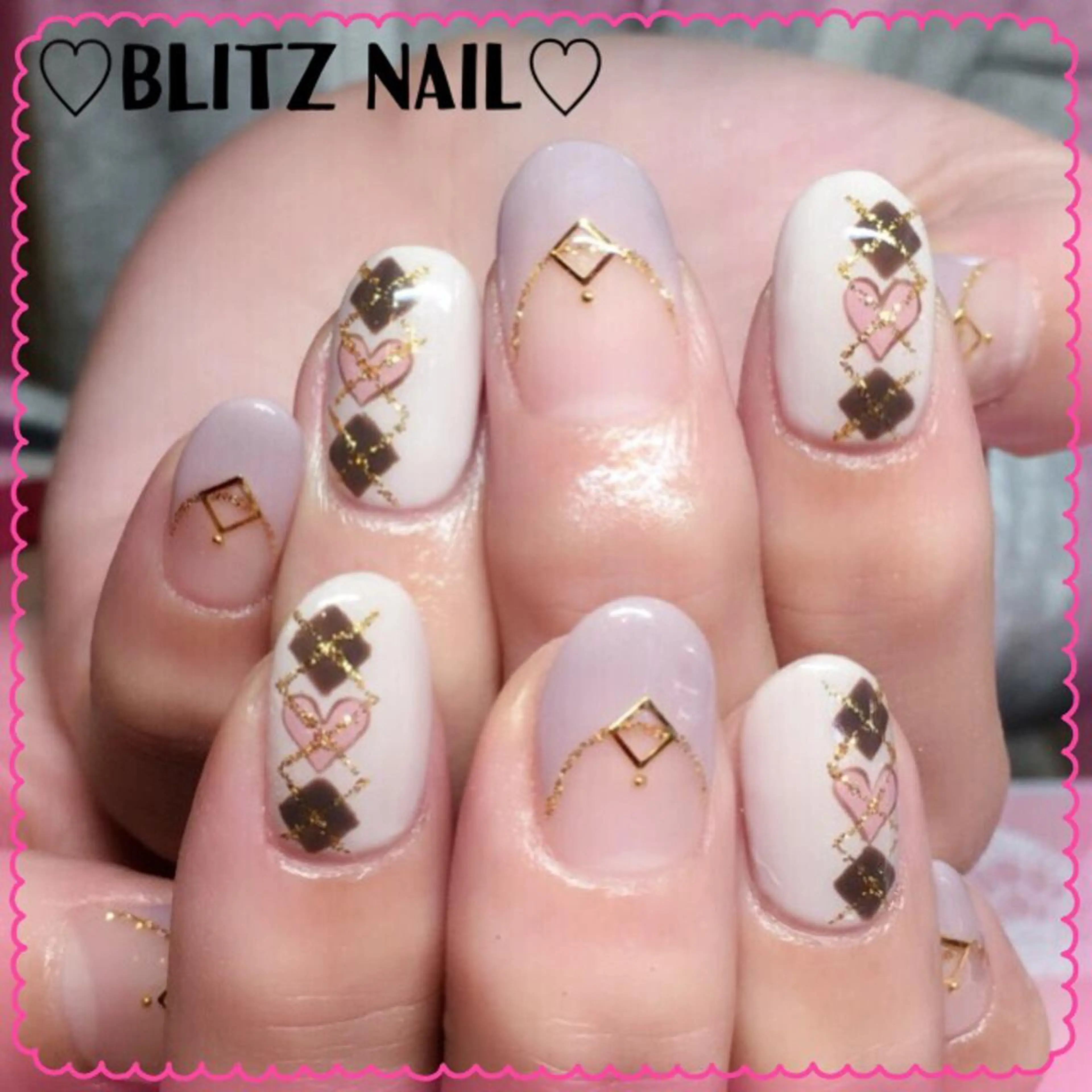 ネイル ハート BLITZ Nail 岩田💅🏻✨のネイルデザイン