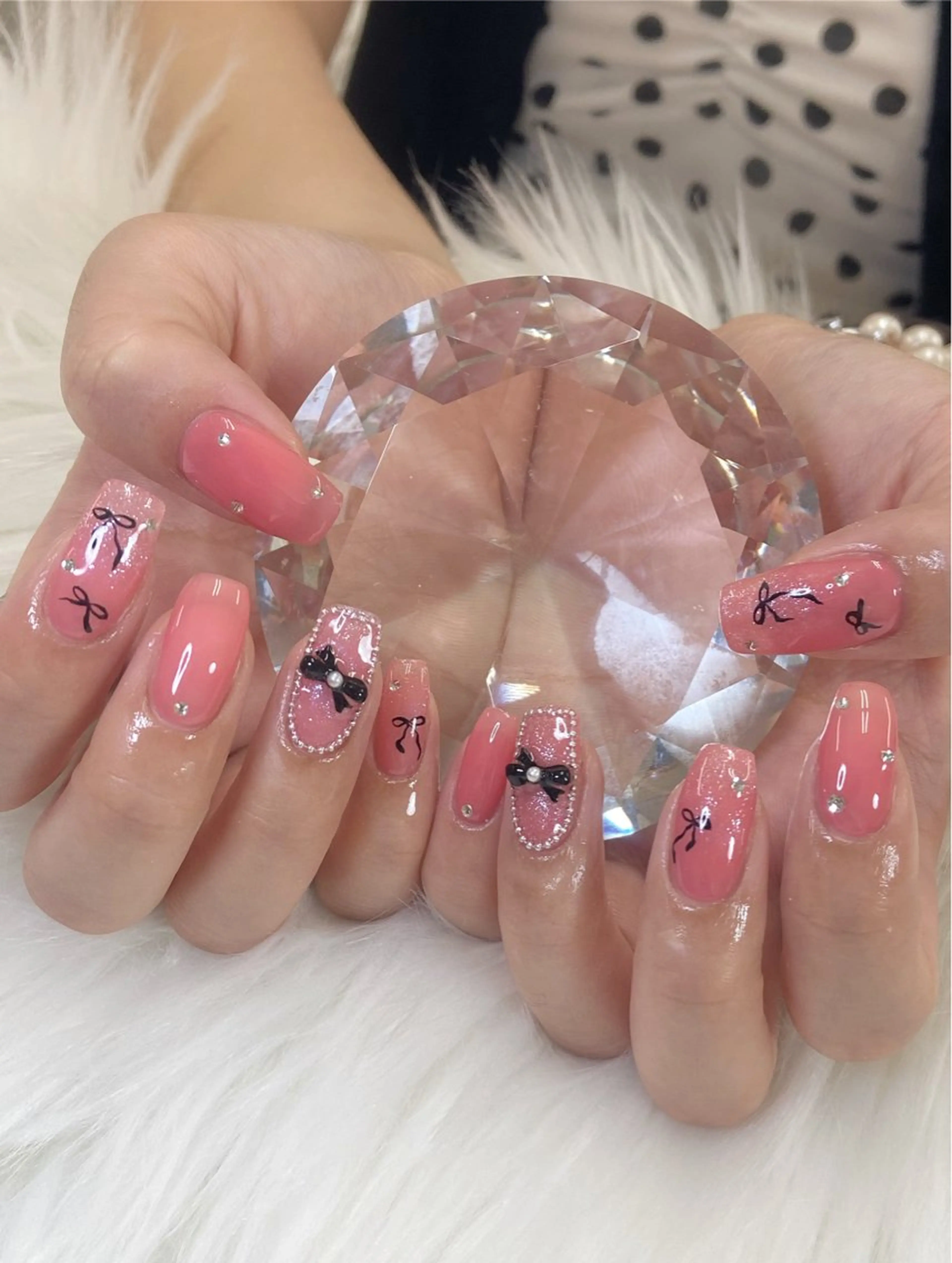 ネイル アートネイル ガーリー キラキラネイル 韓国ネイル ラメ(グリッター) ハンドネイル Kanako 💫のネイルデザイン