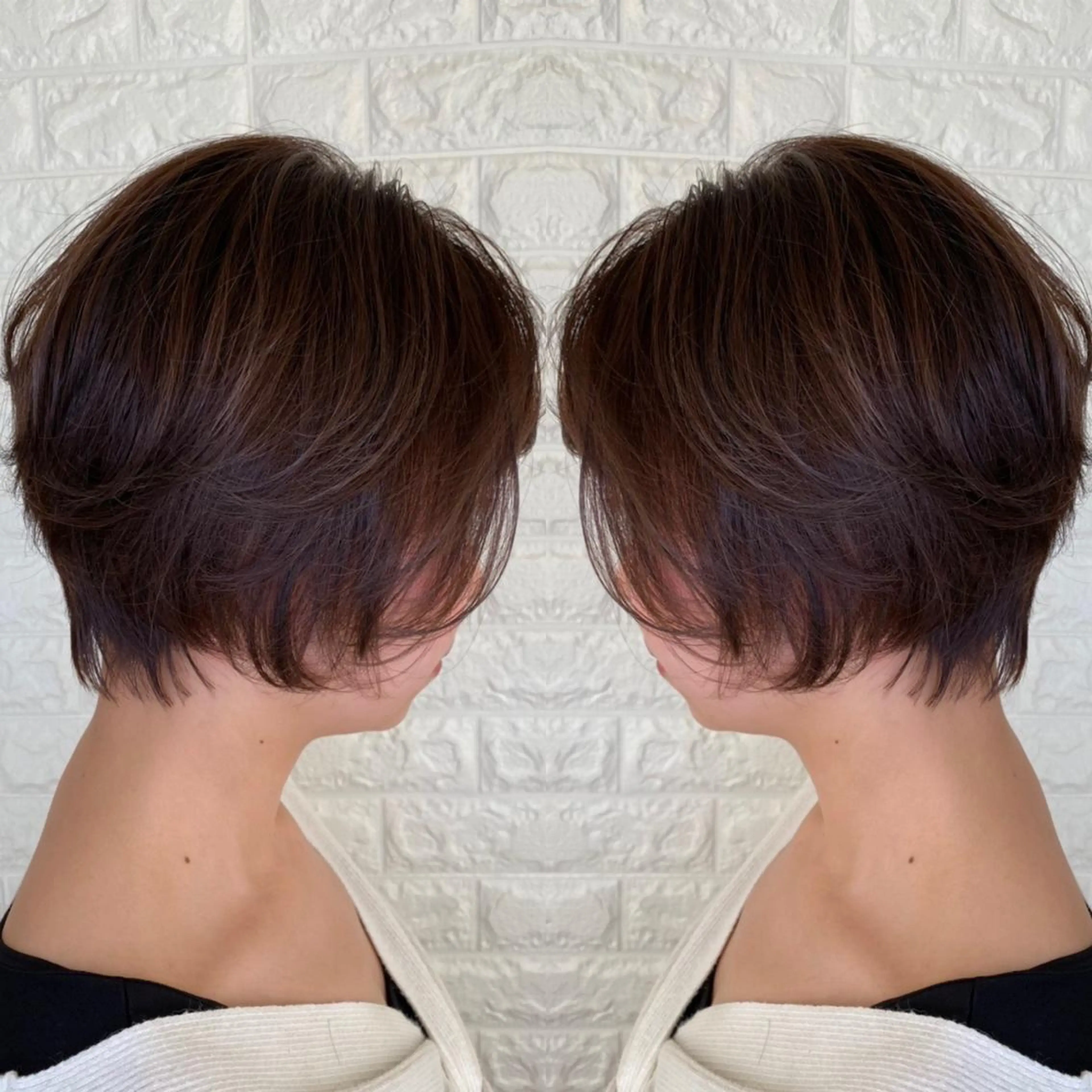 ショート カラー カット ヘアカラー トリートメント 金沢 広美のヘアスタイル