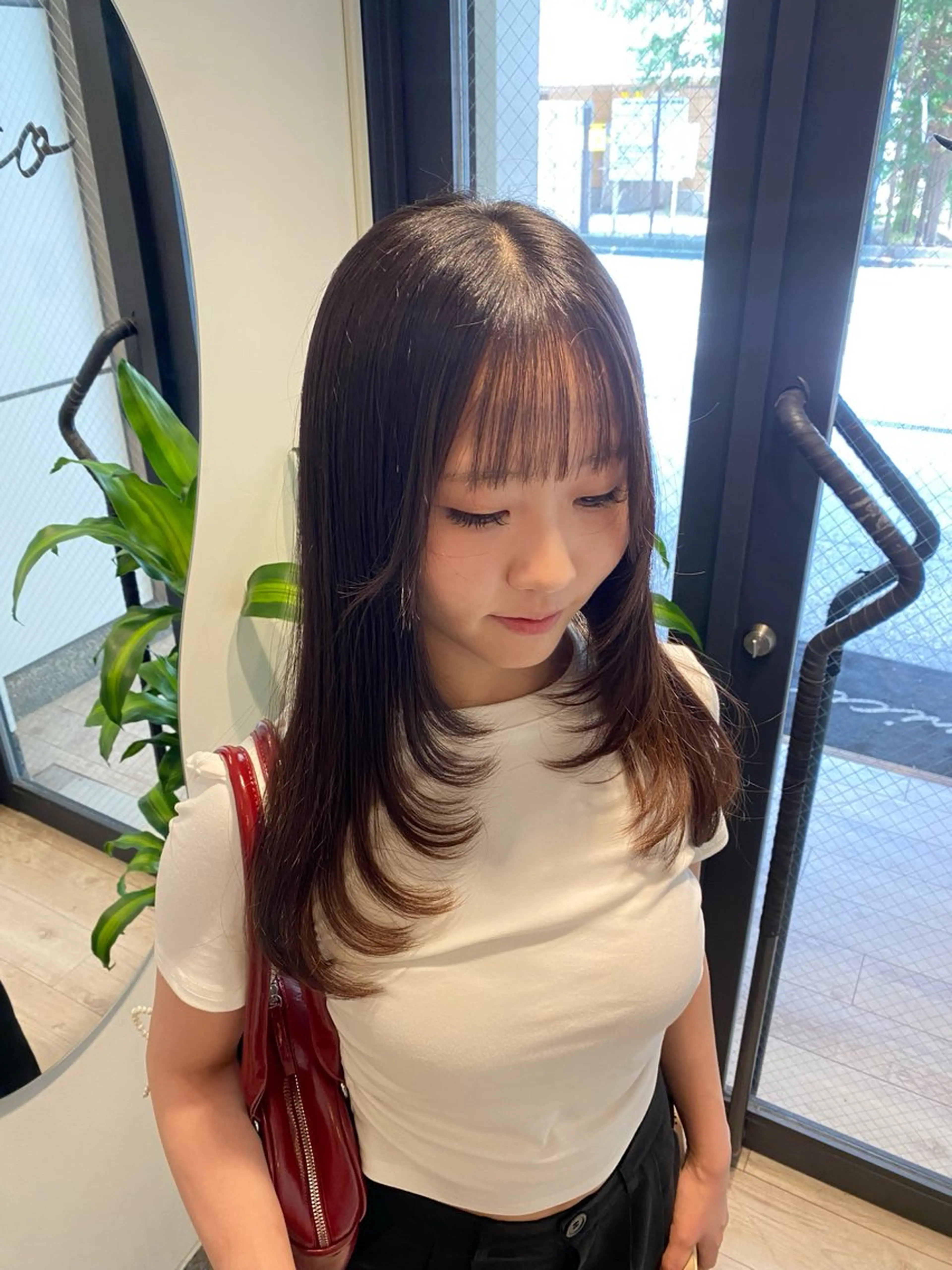 セミロング カット ヘアカラー トリートメント 🍑 モモカ🍑のヘアスタイル