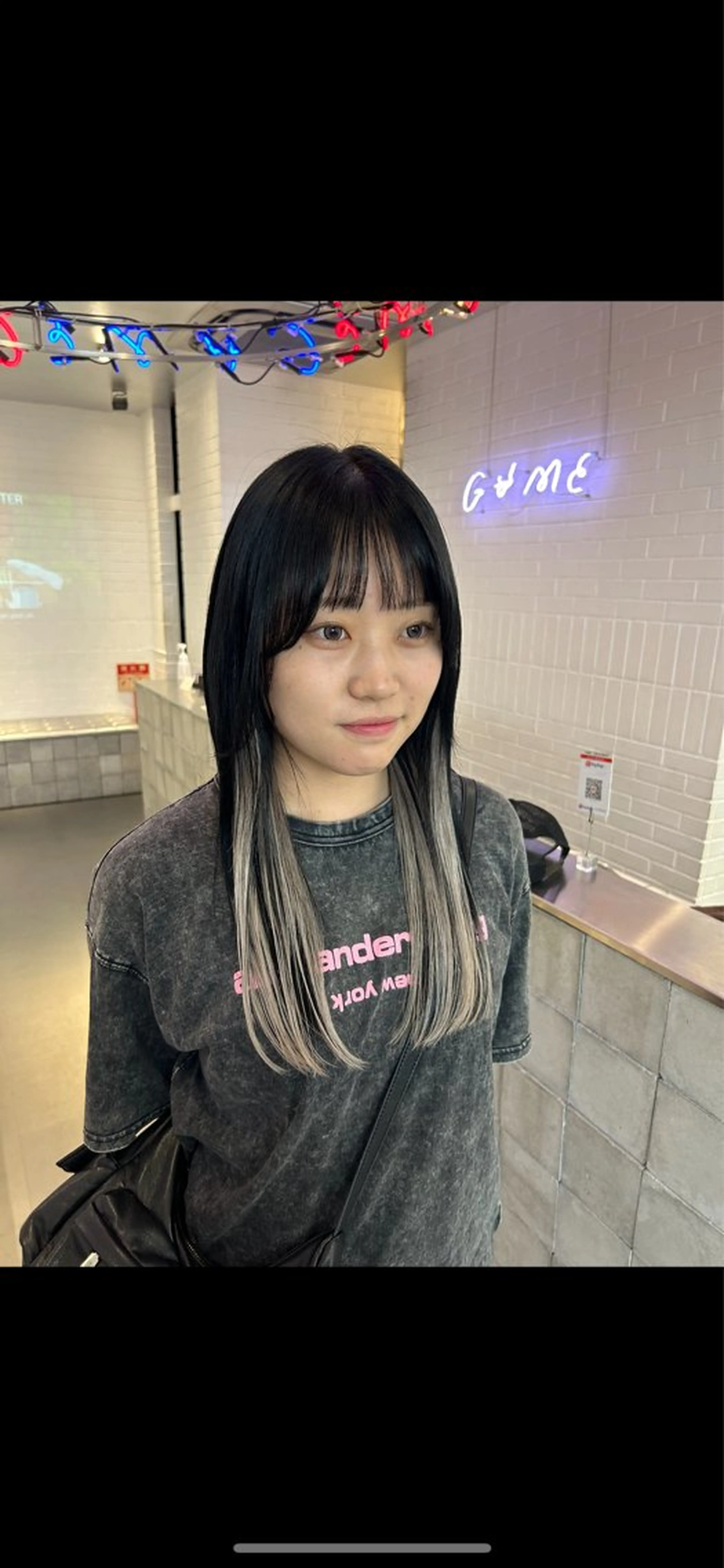 ロング ボブ エクステ 外国人風カラー レイヤーカット MiRI💜地毛級 エクステ✖似合わせ技のヘアスタイル