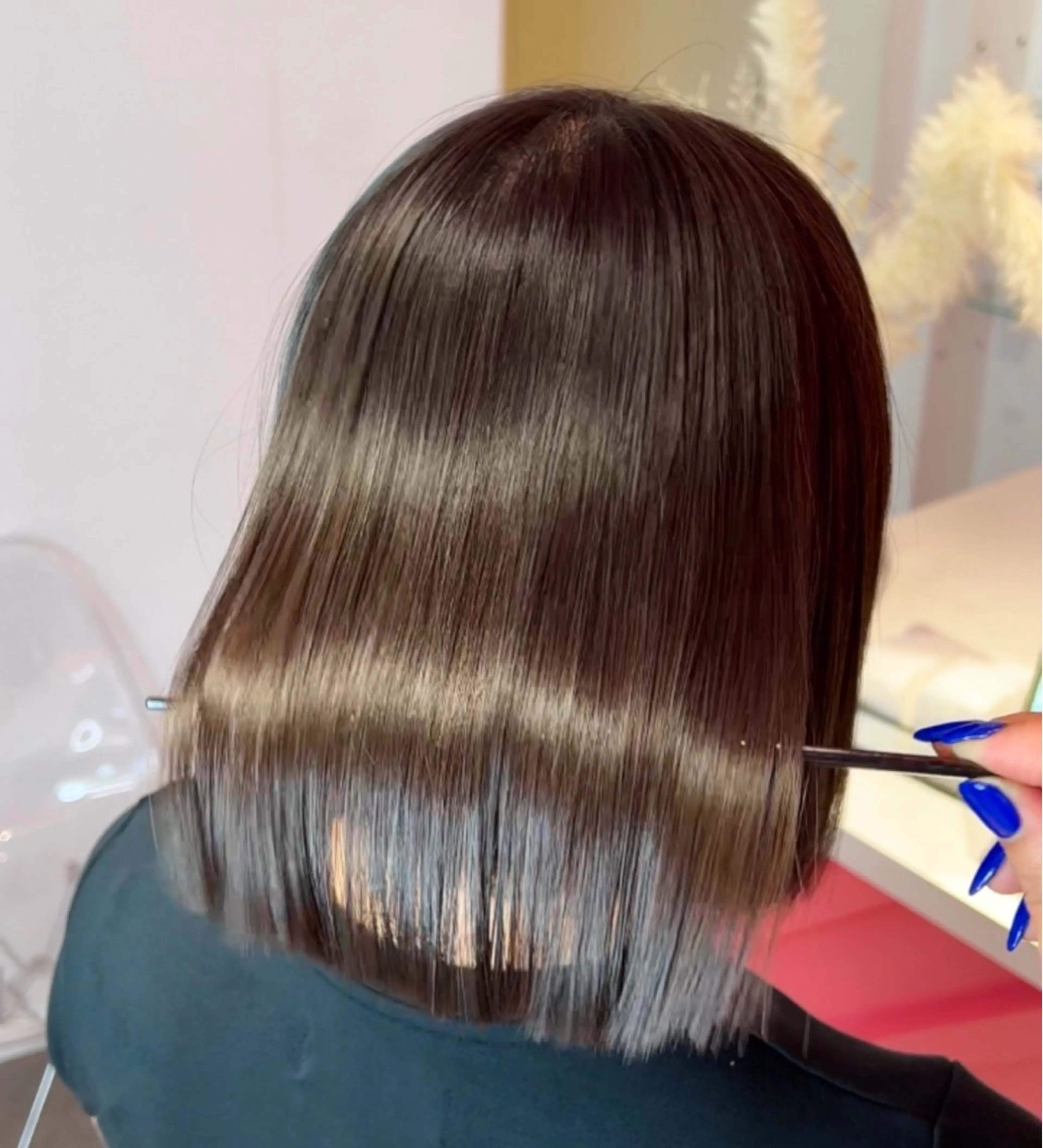 ショート 莉乃/縮毛矯正/髪質 改善/艶カラーのヘアスタイル