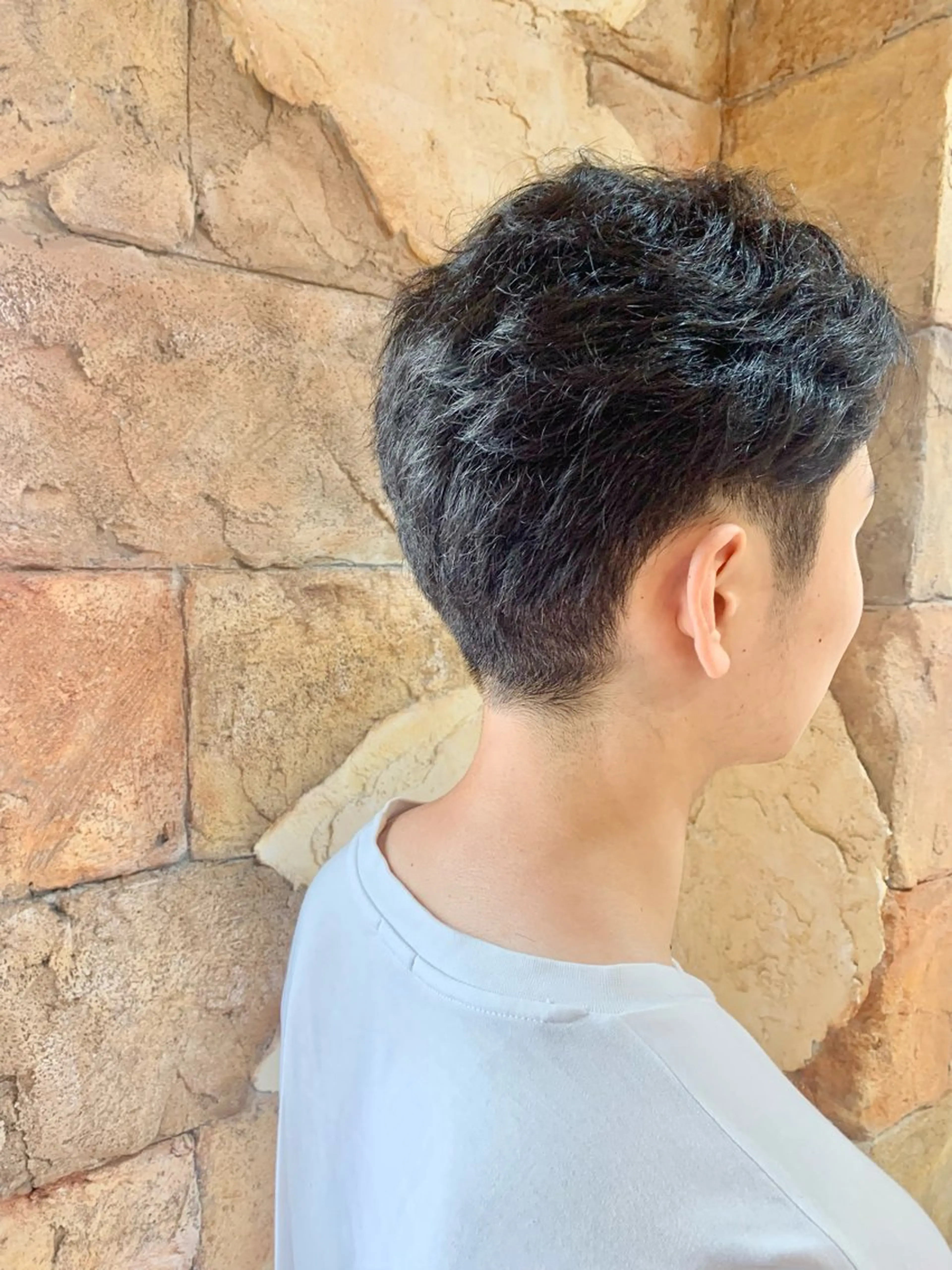 ショート パーマ メンズ メンズパーマ カット パーマ クレドガーデン 柏のヘアスタイル