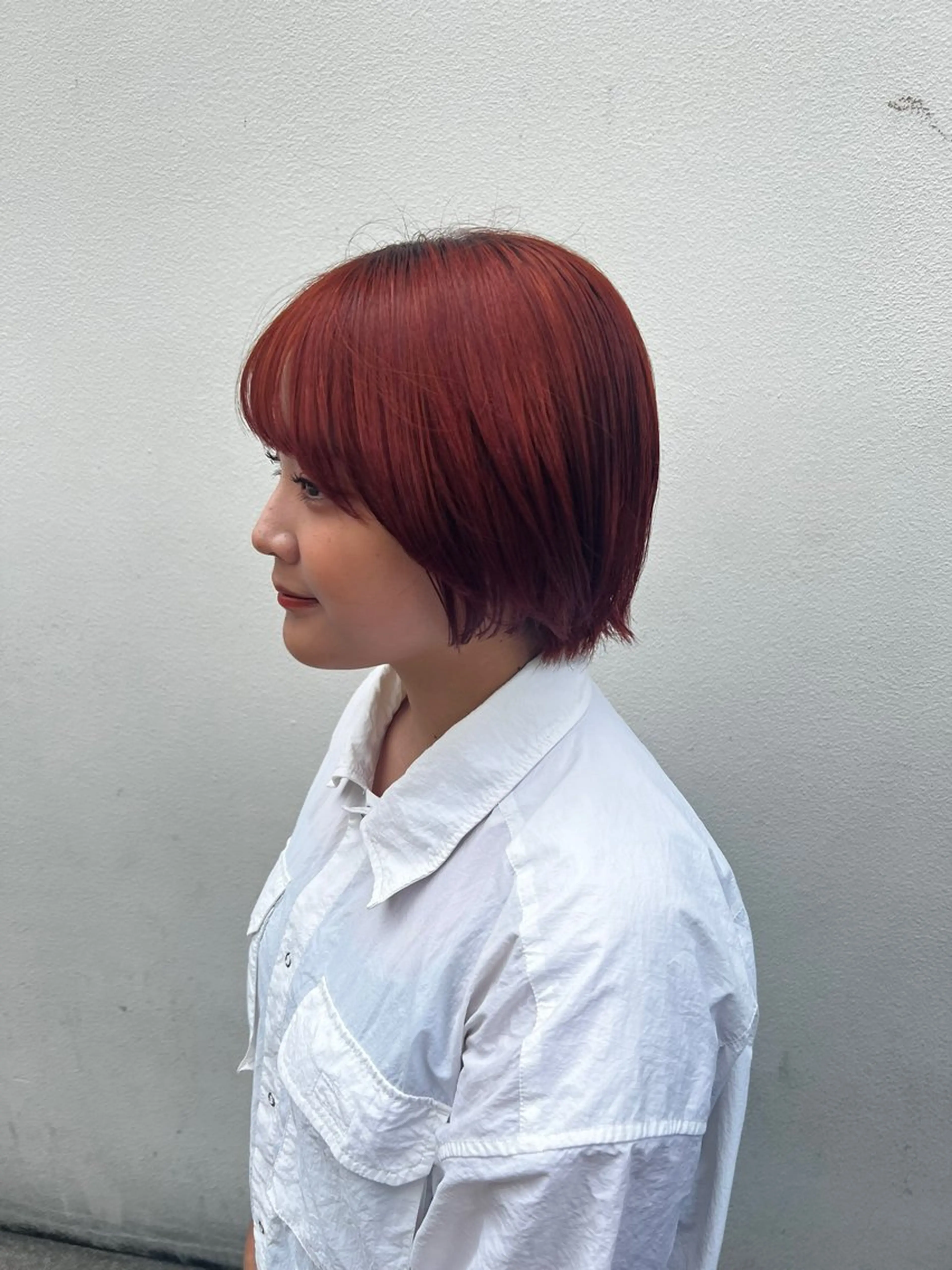 セミロング カラー 透明感/血色カラー/ 似合せレイヤー/ゆいのヘアスタイル