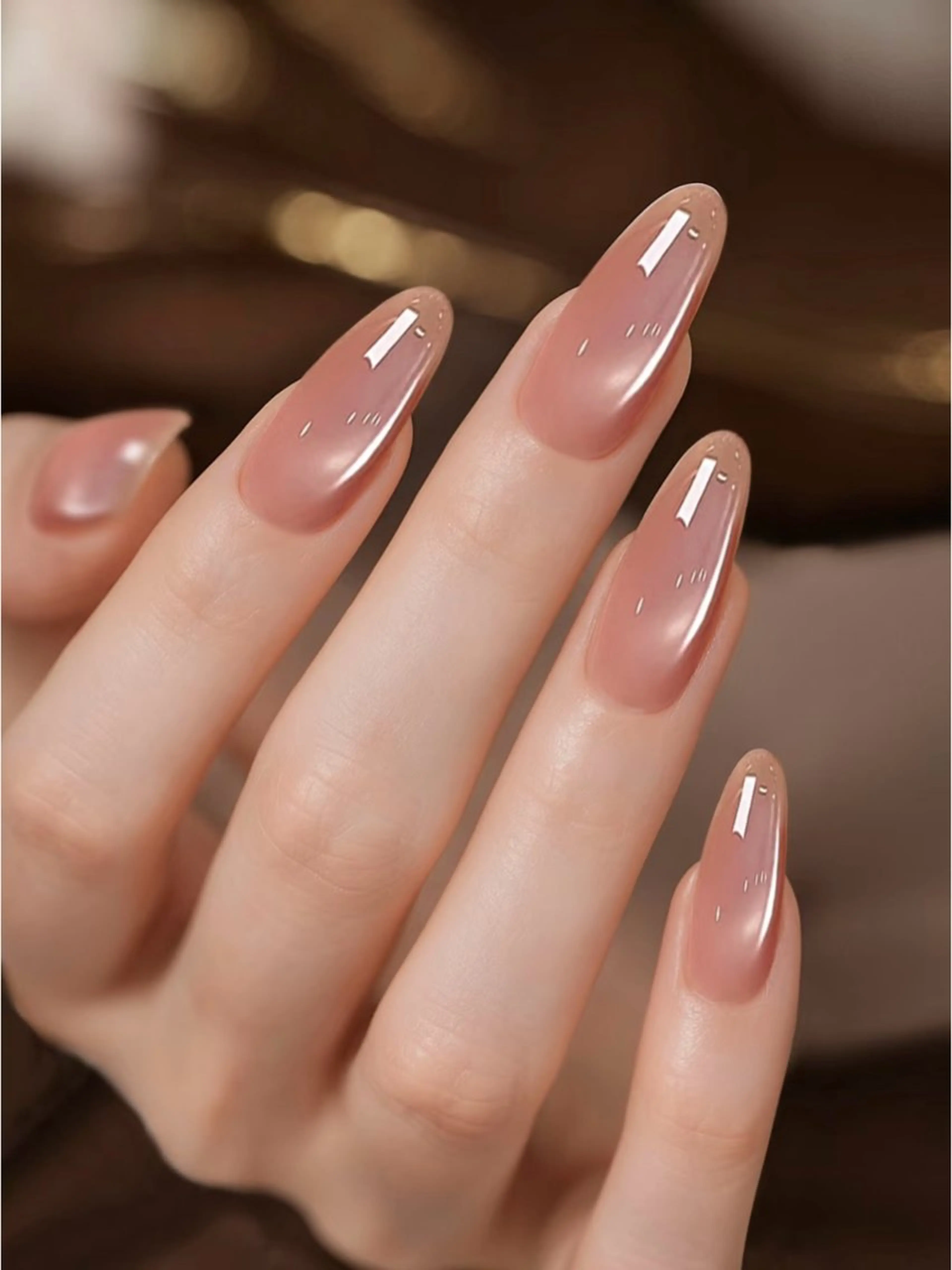 ネイル 長さ出し マグネットネイル Lily Studio🍒🍒のネイルデザイン