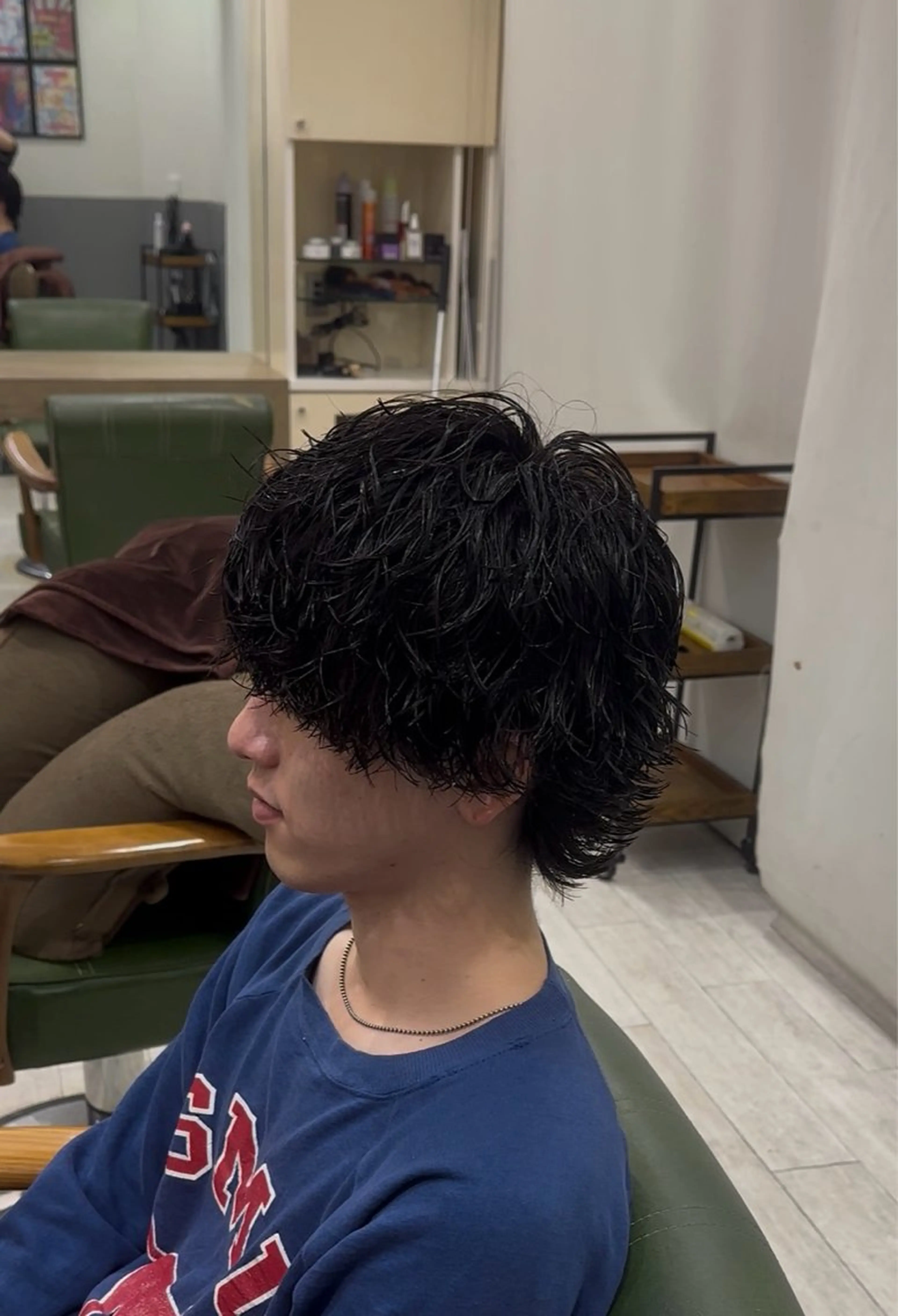 ミディアム パーマ メンズ 【メンズ専門‼️】 聞谷 友貴矢のヘアスタイル