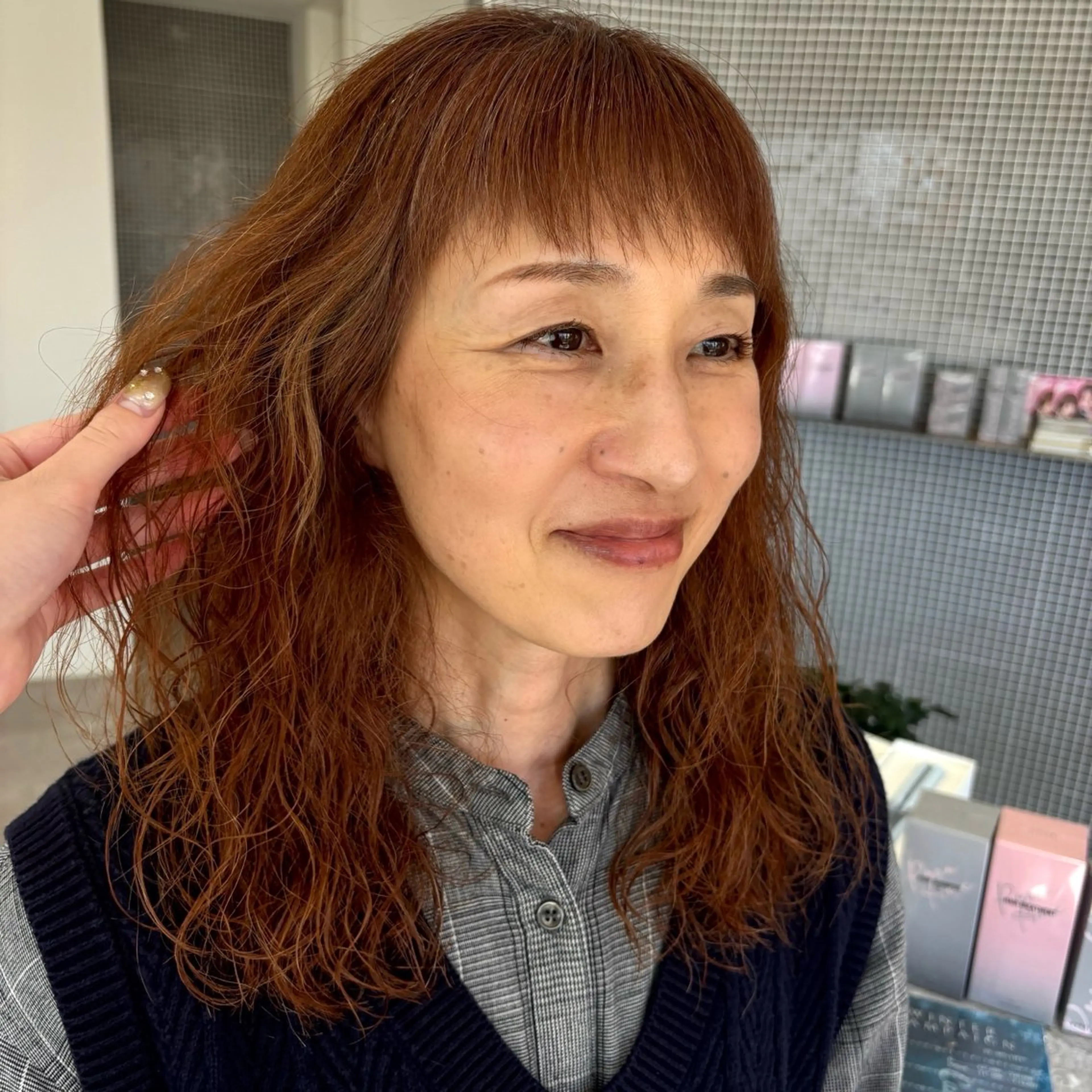 セミロング 大人可愛い/韓国 レイヤー🎀まおのヘアスタイル