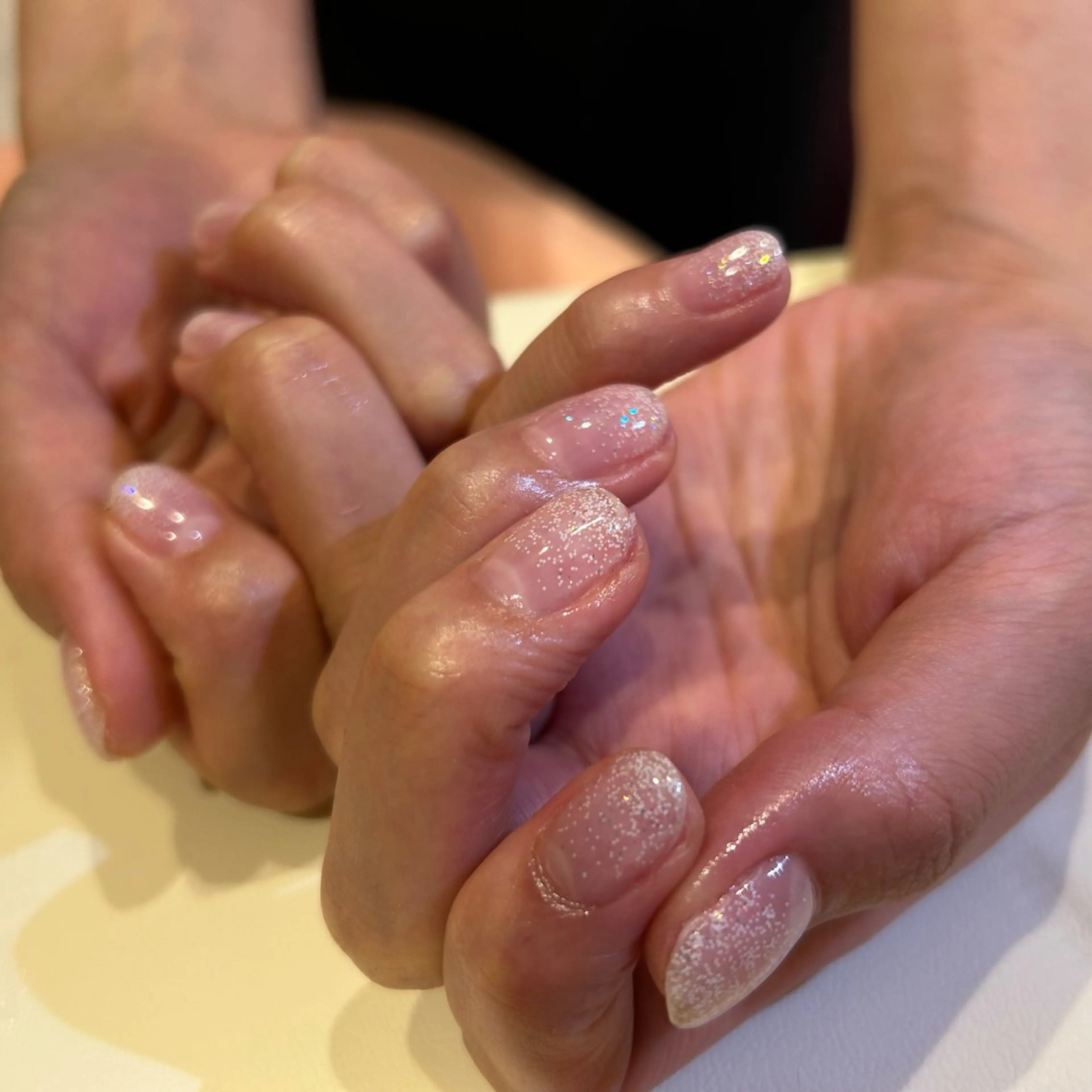 ネイル グラデーション ラメ(グリッター) ハンドネイル ハンドケア Amys nail ハナのネイルデザイン