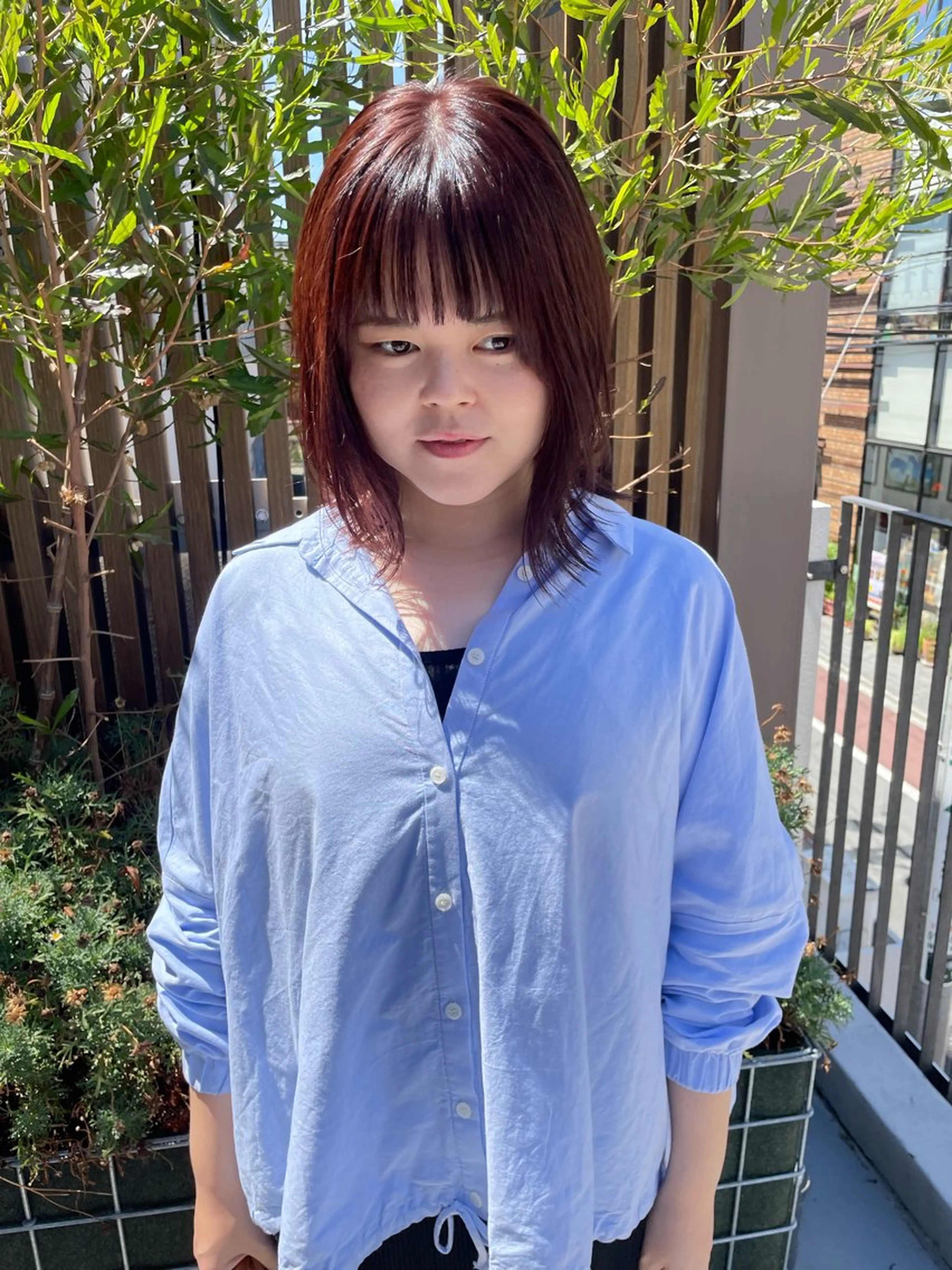 ミディアム カラー カット ヘアカラー iet.所属・ウルフ/ボブ/レイヤ ーカット◎ricoのヘアスタイル