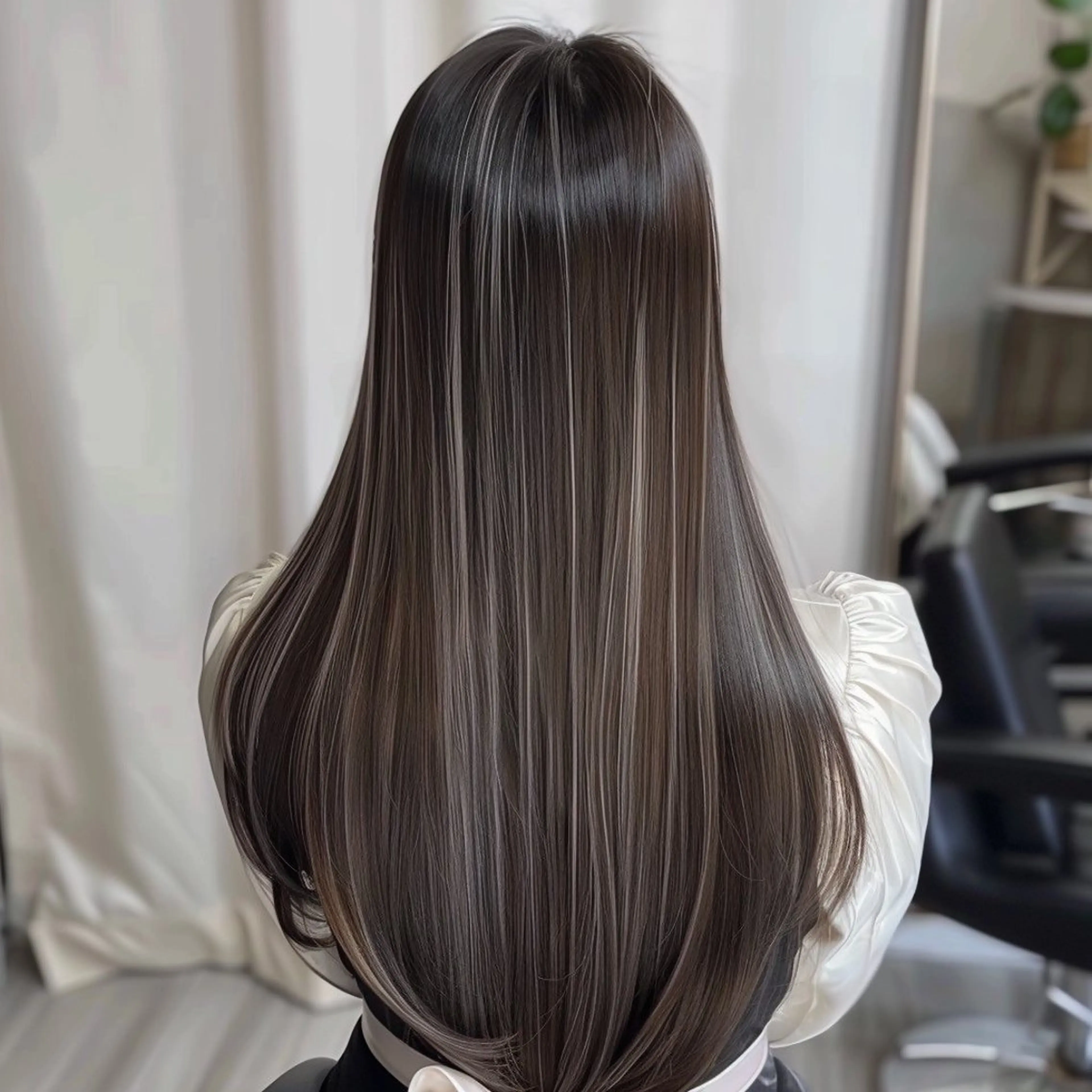 ロング カラー パーマ ヘアアレンジ メンズ カット ヘアカラー EnBlesS西宮 マンツーマン神道有基のヘアスタイル