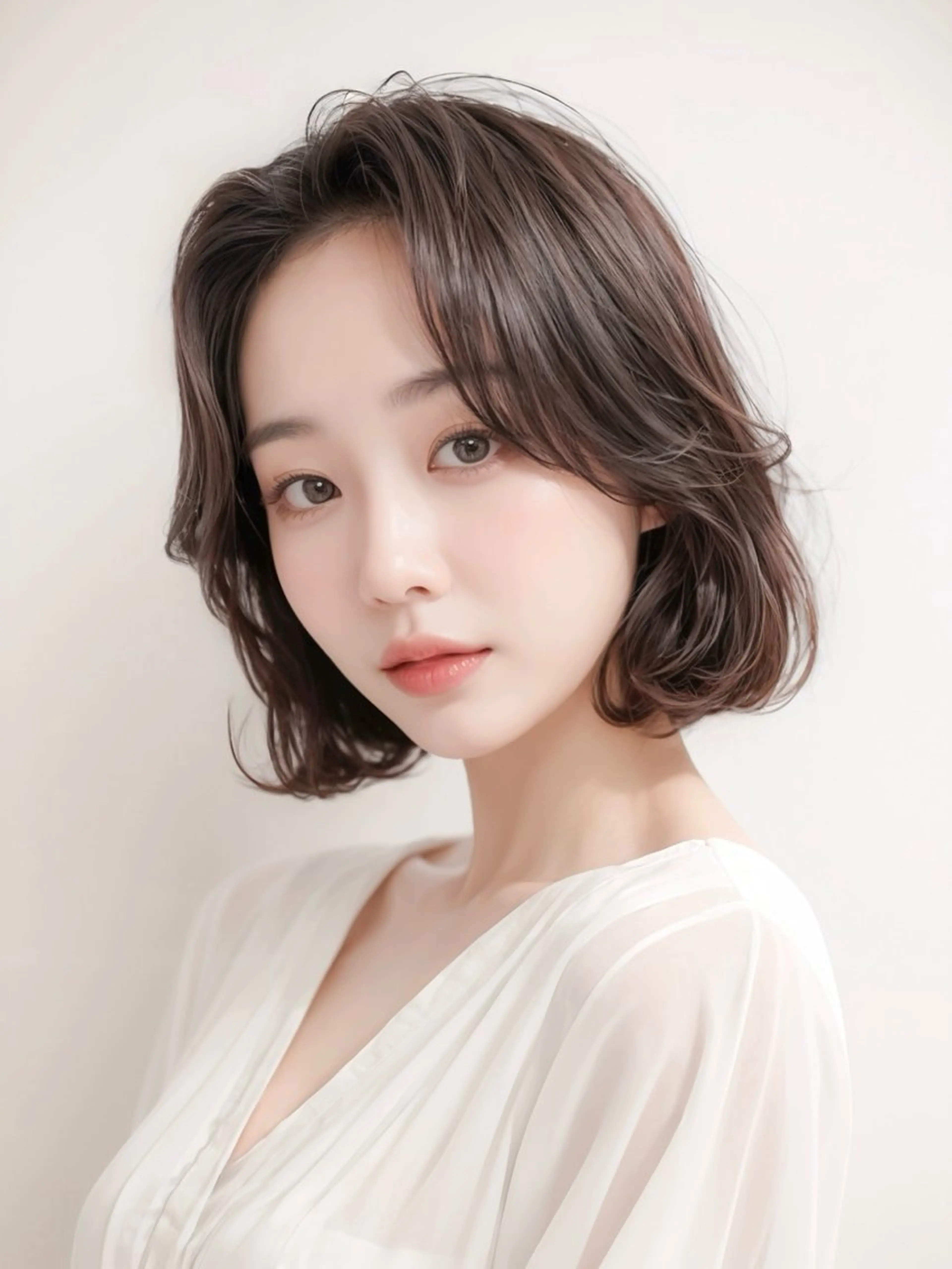 ショート ボブ 韓国風ヘア 神戸でブリーチなら puty/レイヤーのヘアスタイル