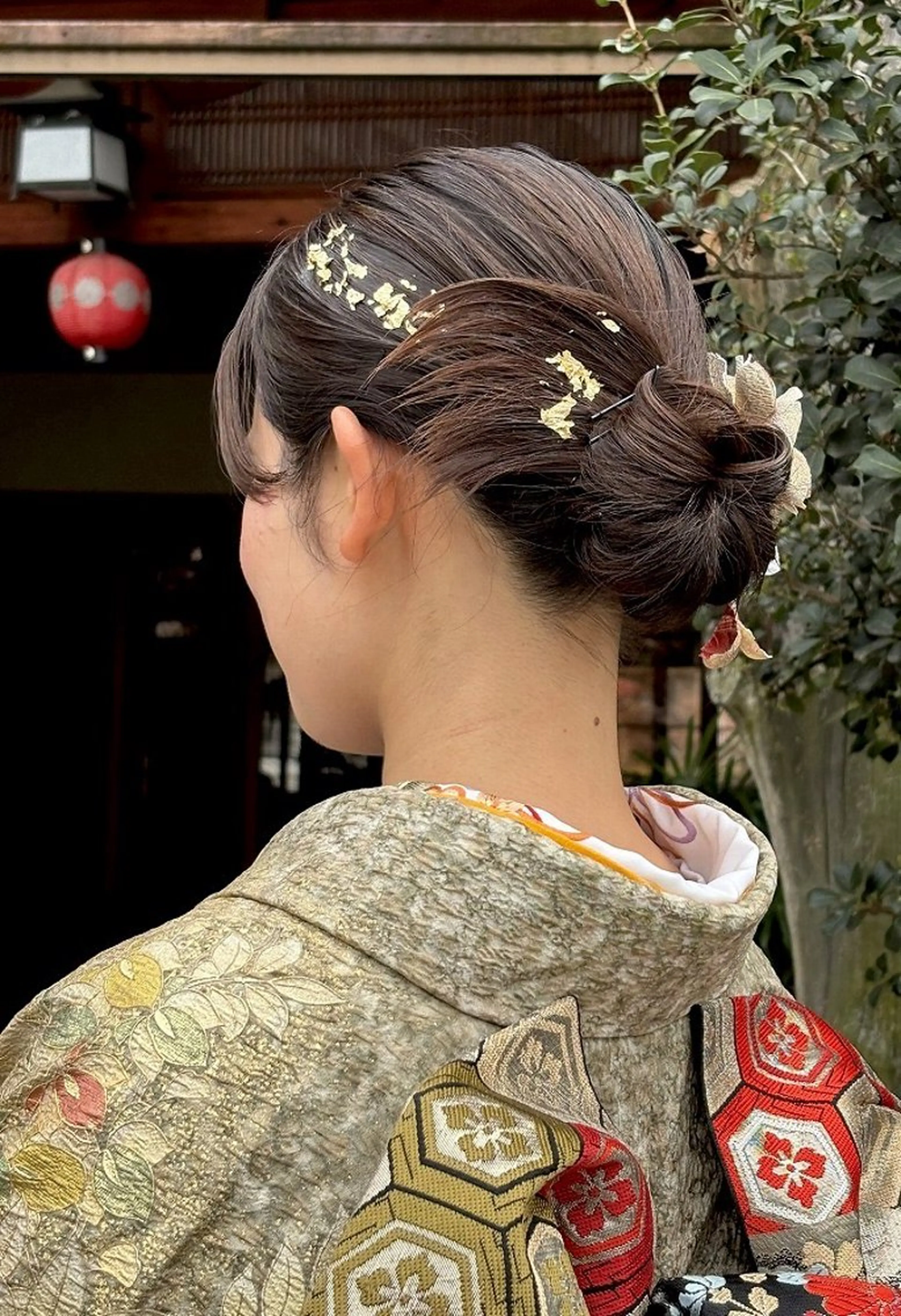 ミディアム ヘアアレンジ 結婚式・ブライダル ハイライト 髪質改善 韓国風ヘア レイヤーカット ヘアセット アダチ ホノカのヘアスタイル