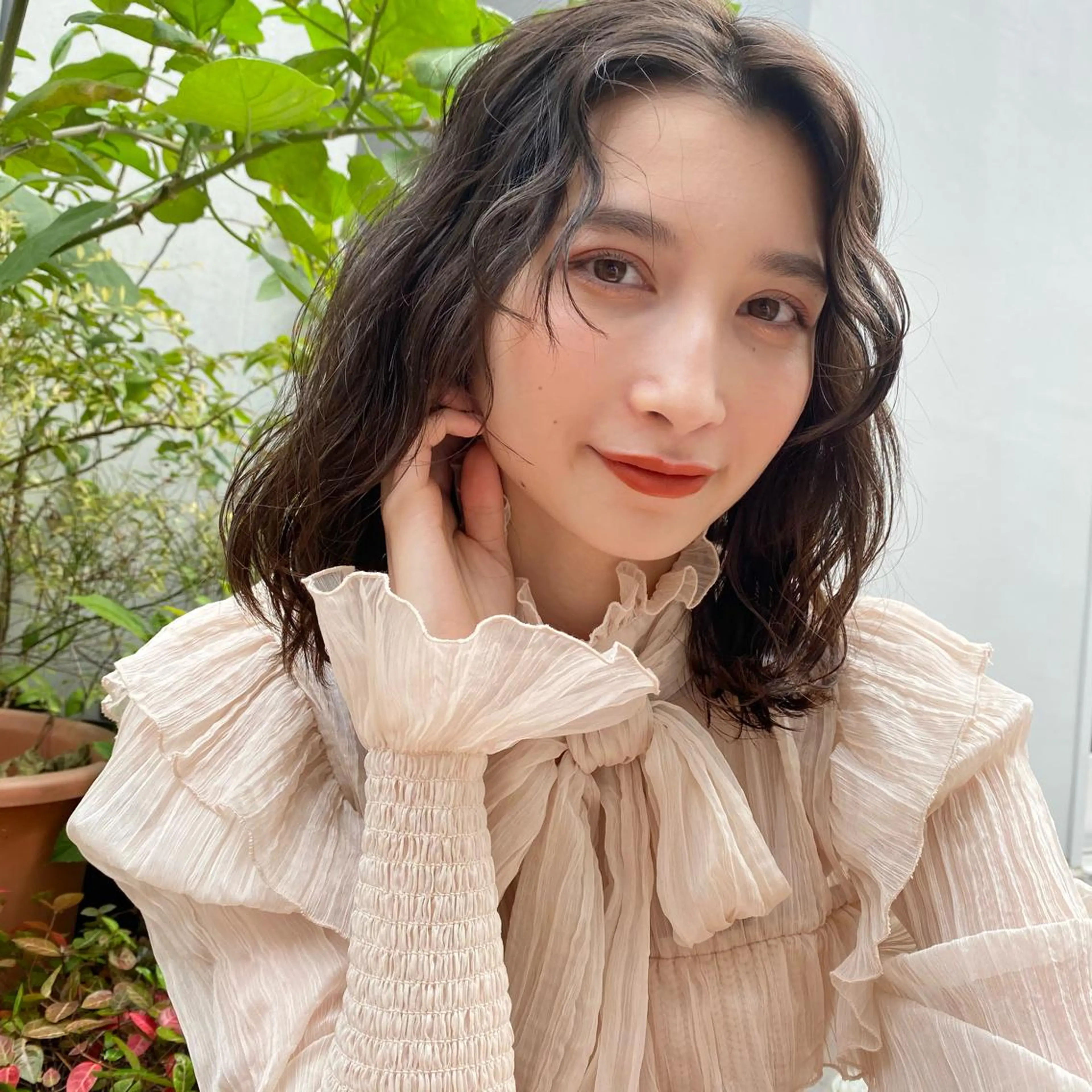 ミディアム 🪭risa 暖色/レイヤー🪭のヘアスタイル