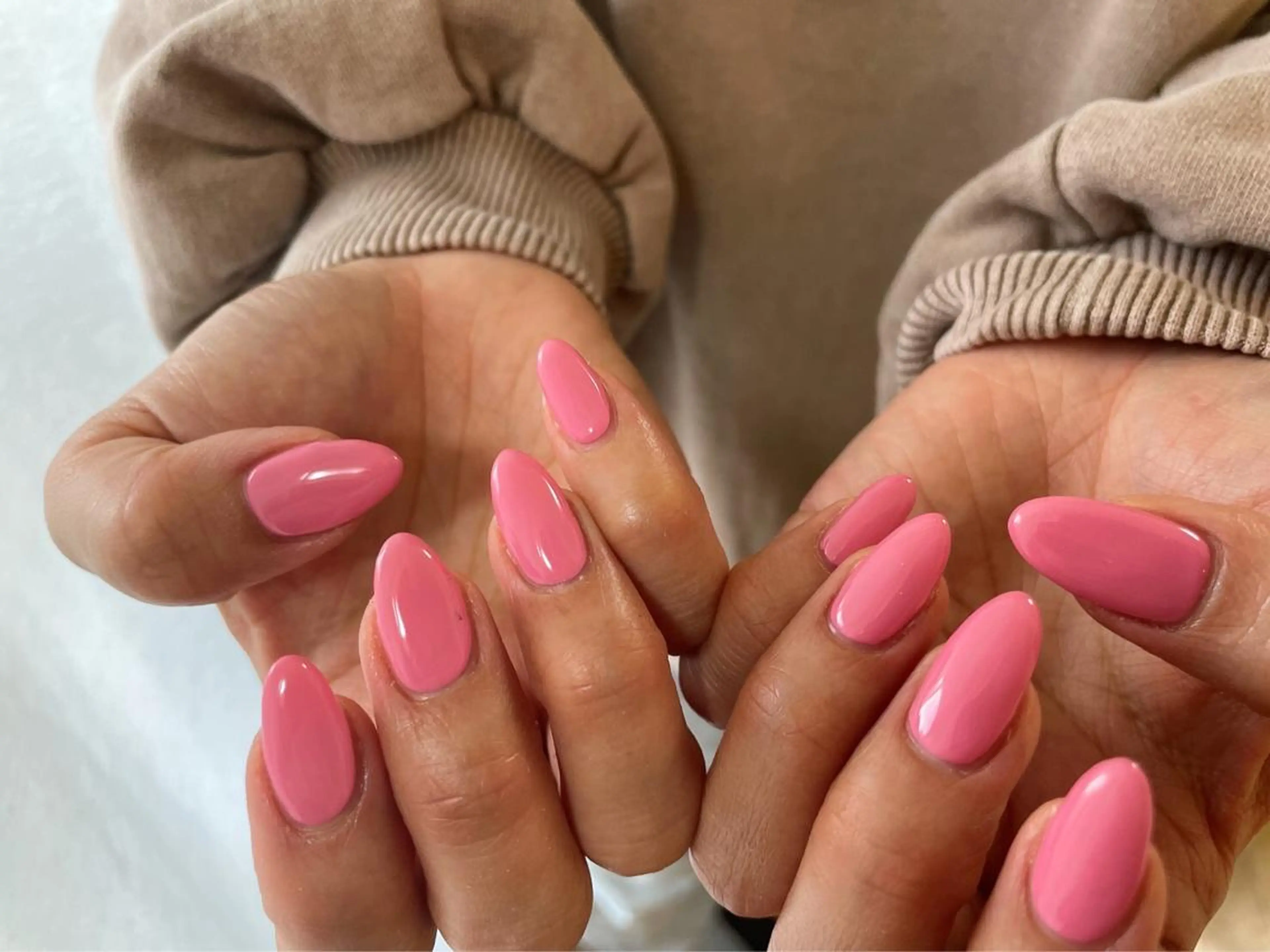 ネイル 桜ネイル フレンチネイル ジェルネイル ガラスフレンチ 韓国ネイル ハンドネイル kiki nail &brow二子玉川の眉毛・アイブロウイメージ