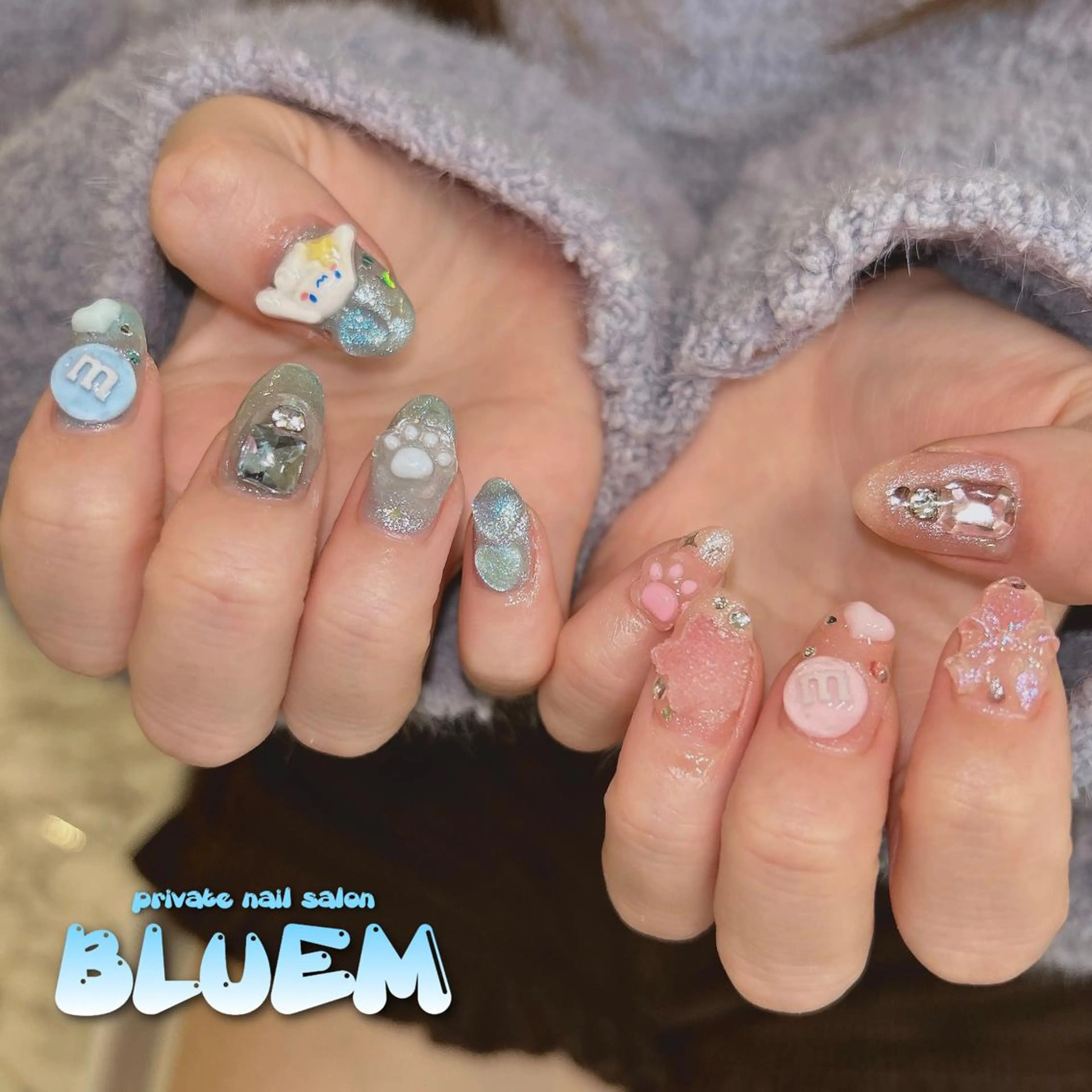 ネイル ハンドネイル BLUEM なな🐶のネイルデザイン