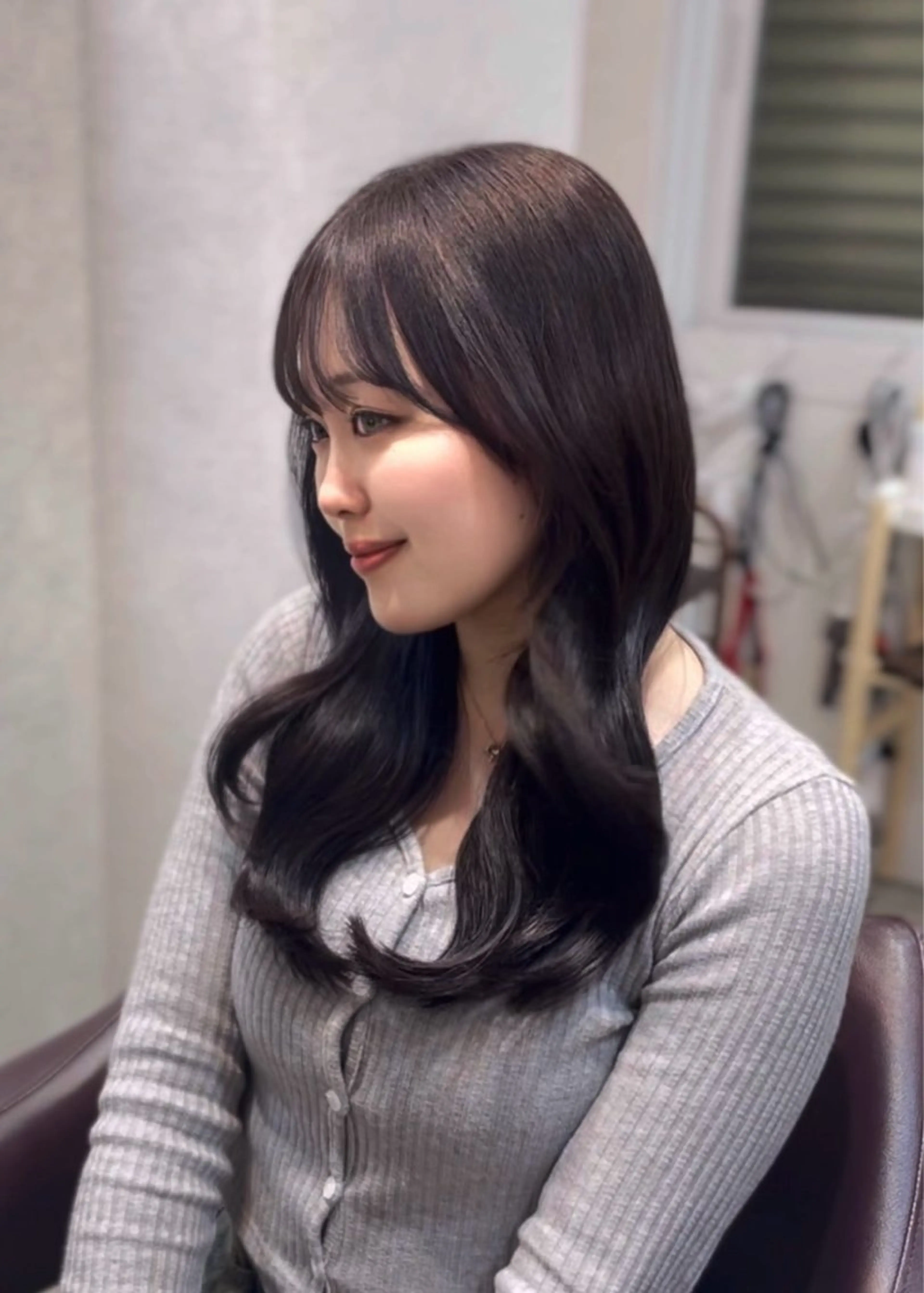 ロング カラー suzuka/透明感 /顔周り/美髪矯正のヘアスタイル