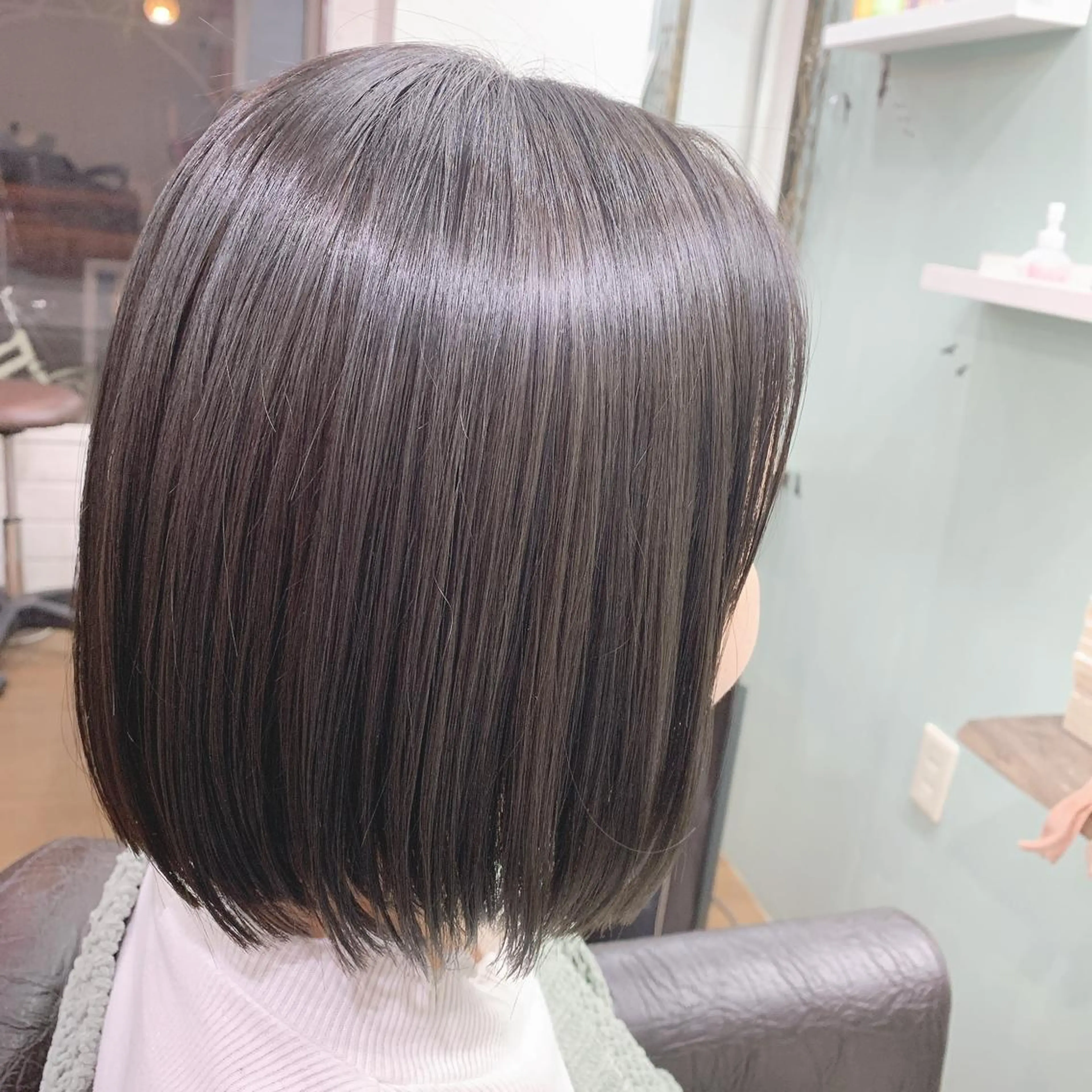 ミディアム カラー R ri R takagiのヘアスタイル