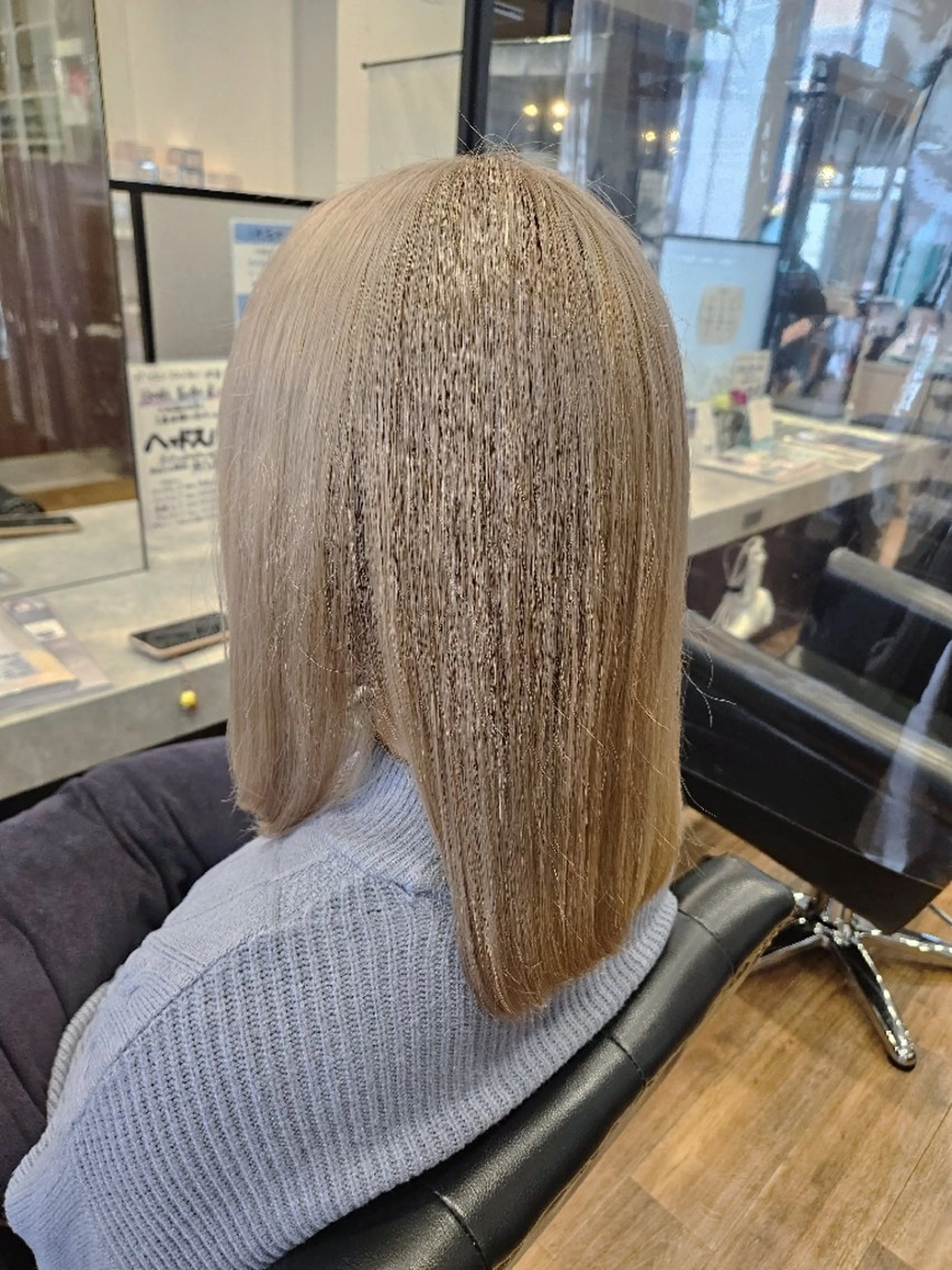 ミディアム カラー カット ヘアカラー トリートメント 関口 友菜のヘアスタイル