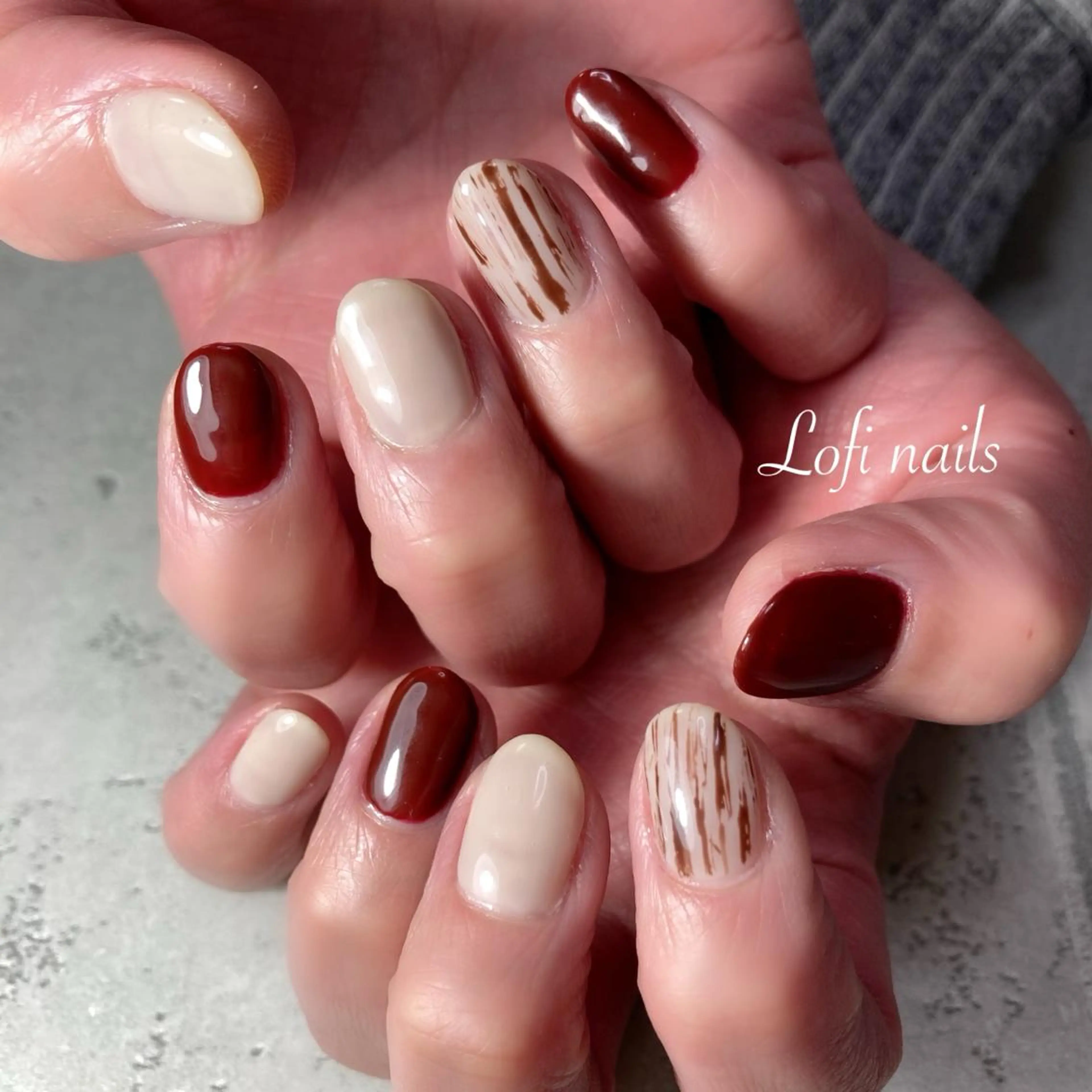 ネイル アートネイル ワンカラーネイル Lofi nails ゆきこのネイルデザイン