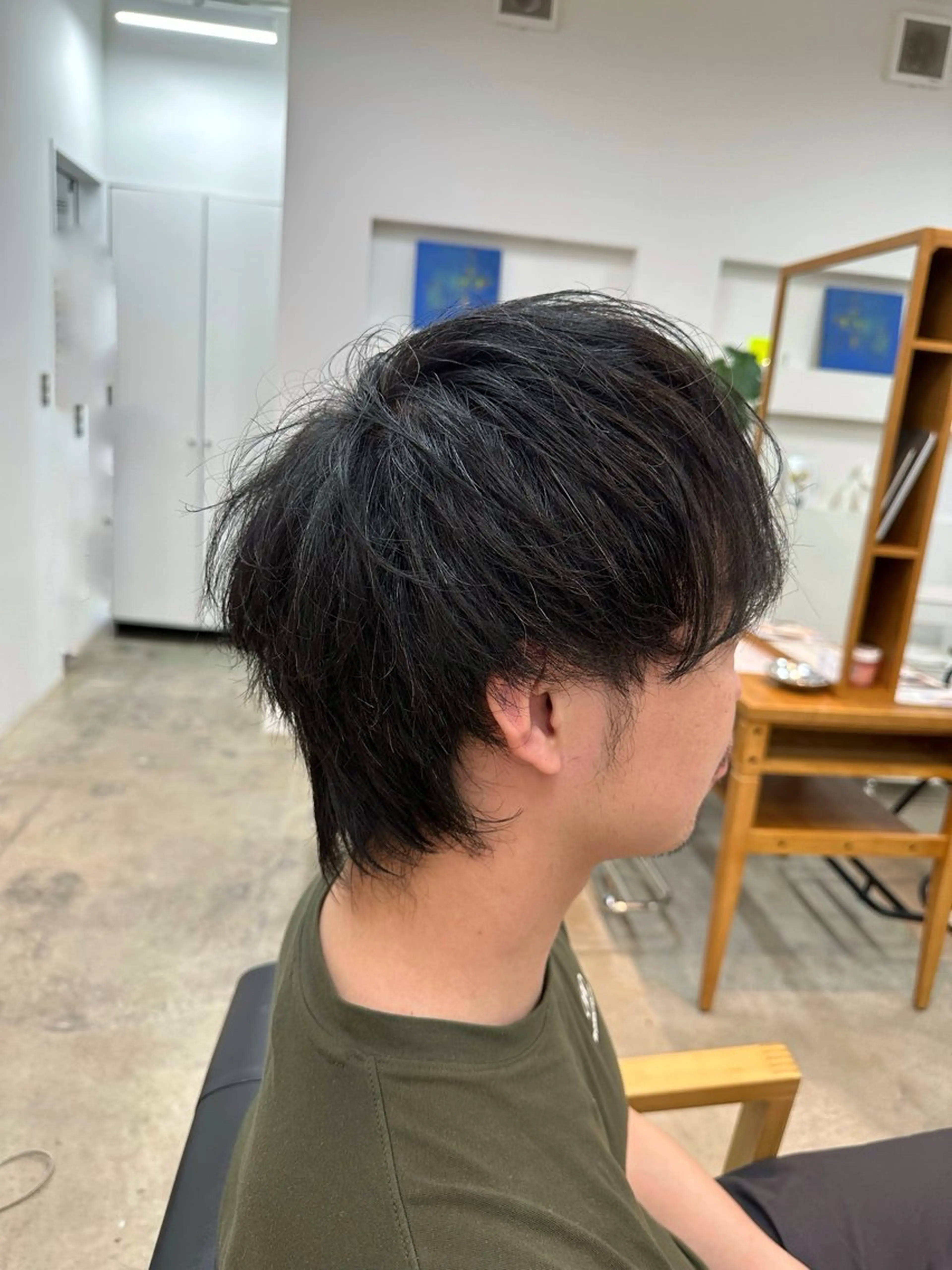 メンズ メンズウルフカット ウルフカット 伊藤 郁弥のヘアスタイル