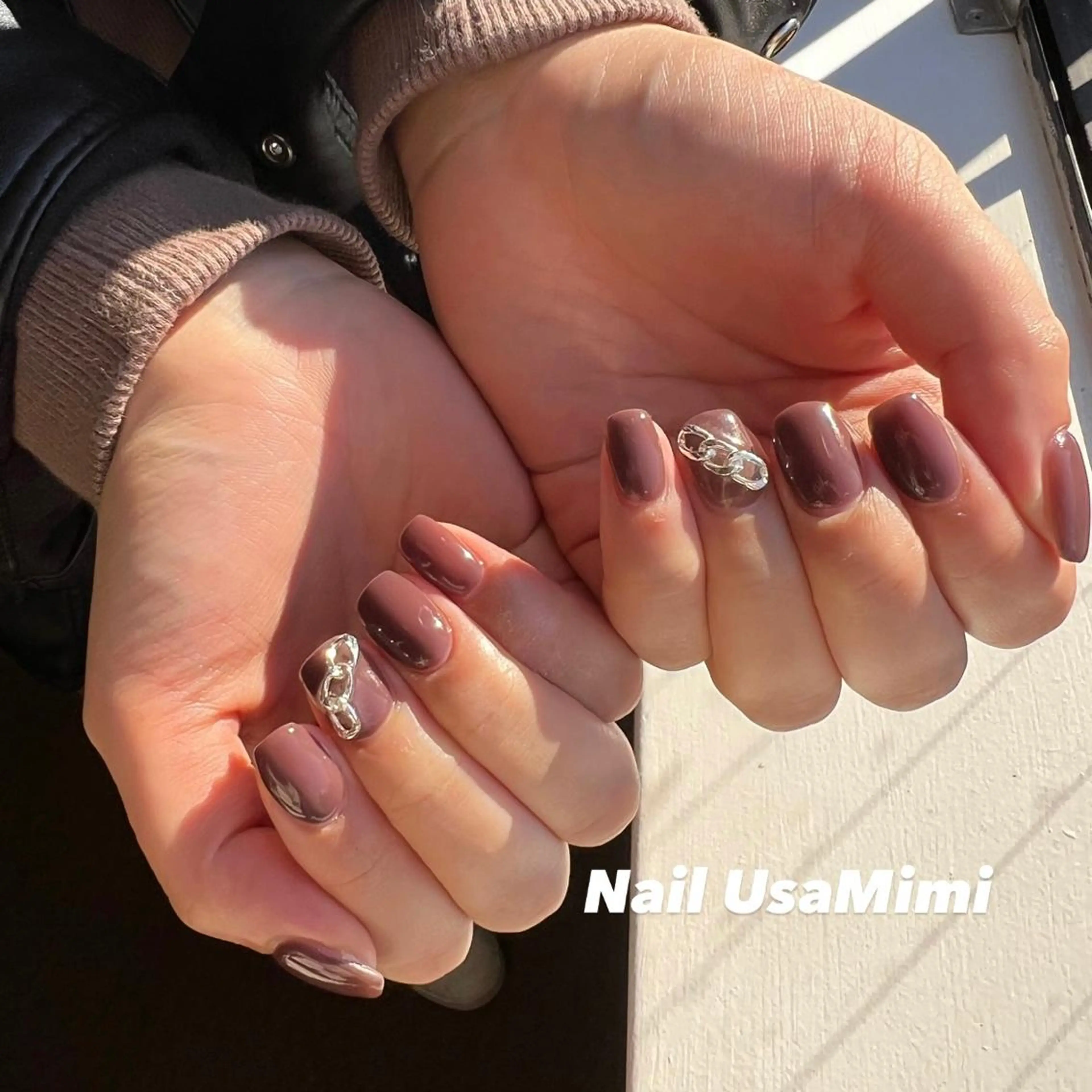ネイル クリアネイル フットネイル ジェルネイル マグネットネイル 持ち込み 本町ネイルNail UsaMimiのネイルデザイン