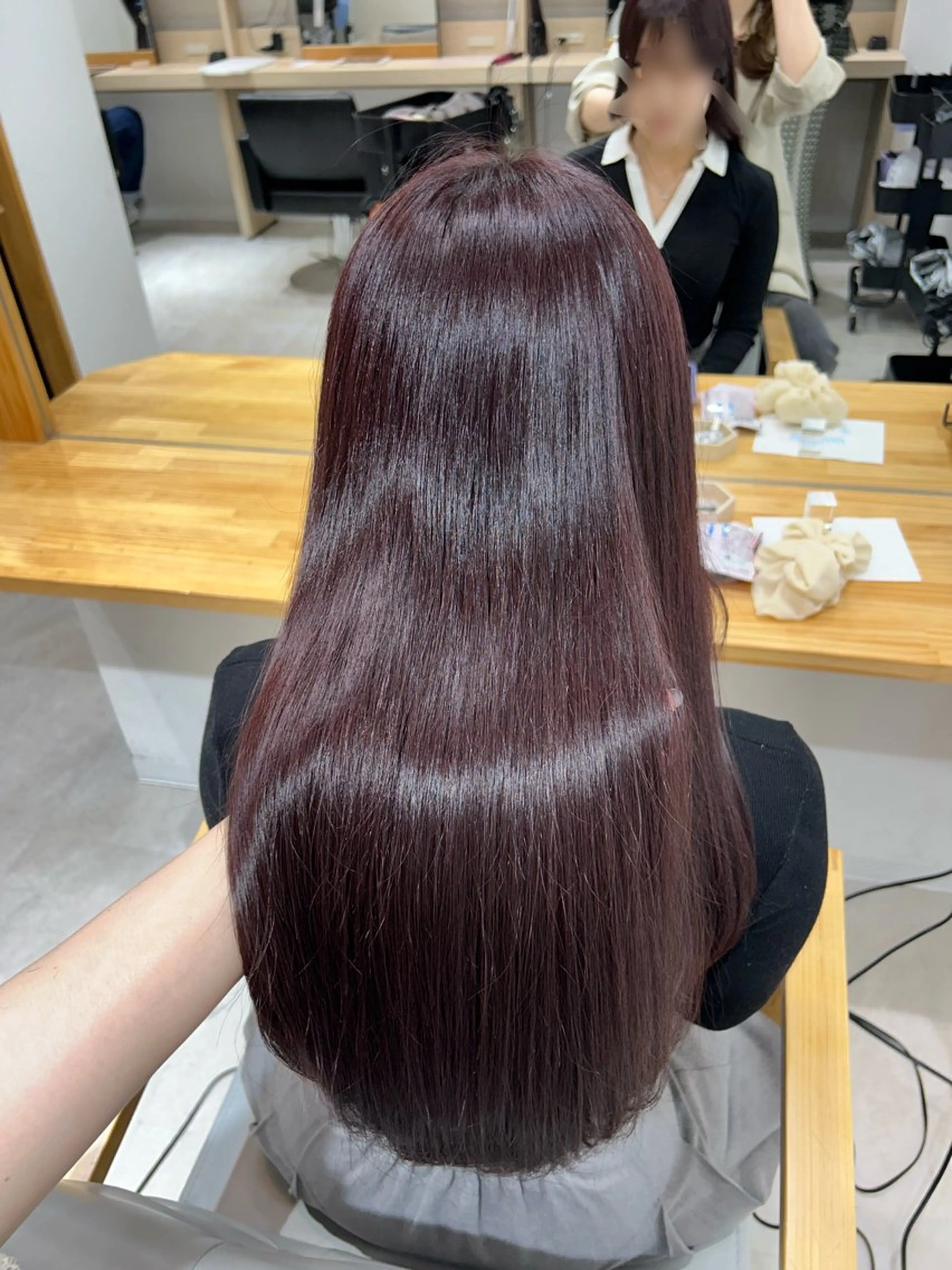 ロング カラー カシス ラベンダーカラー 🤍透明感/韓国風 🤍サクラギヒトミのヘアスタイル