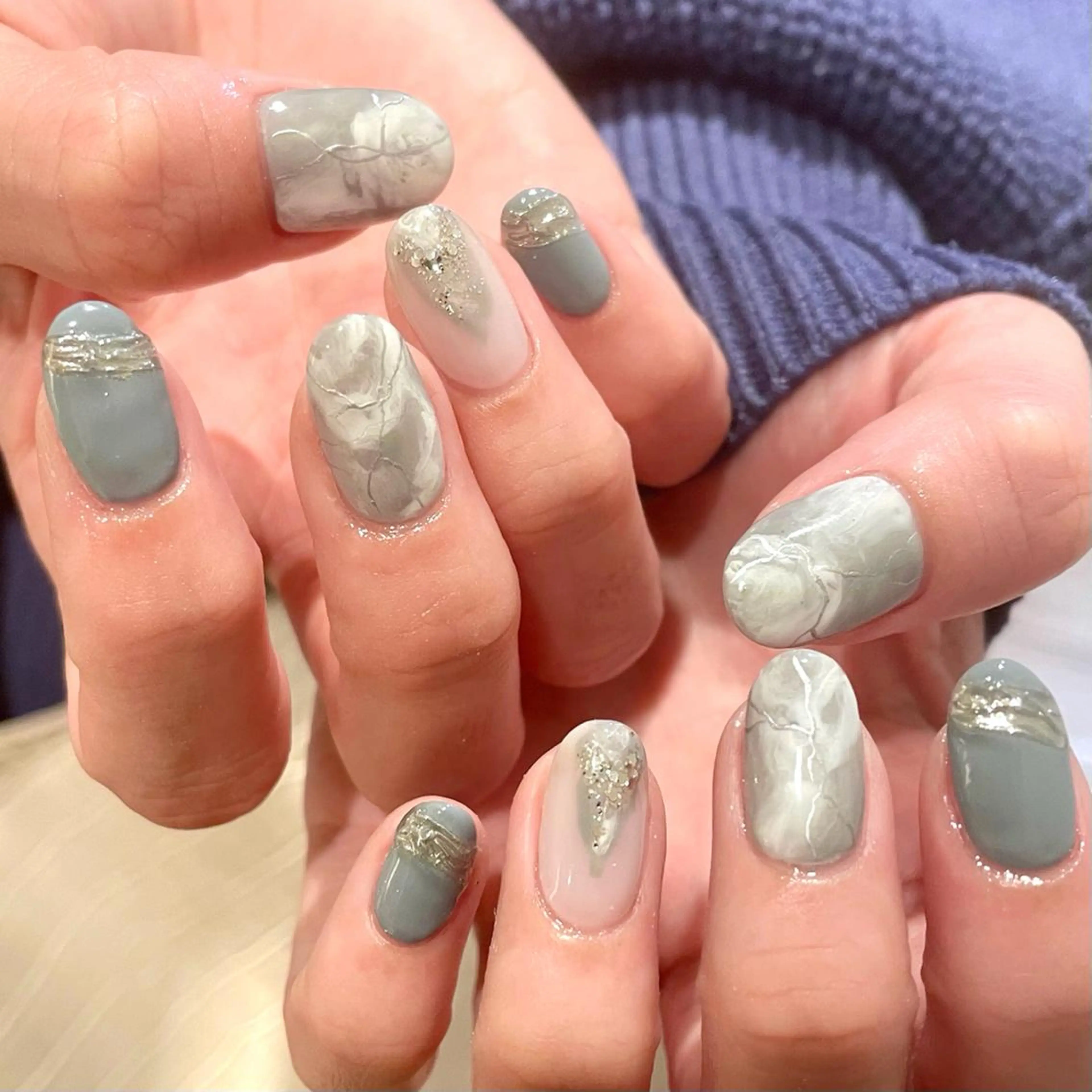 ネイル ハンドネイル 新井 ひなののネイルデザイン