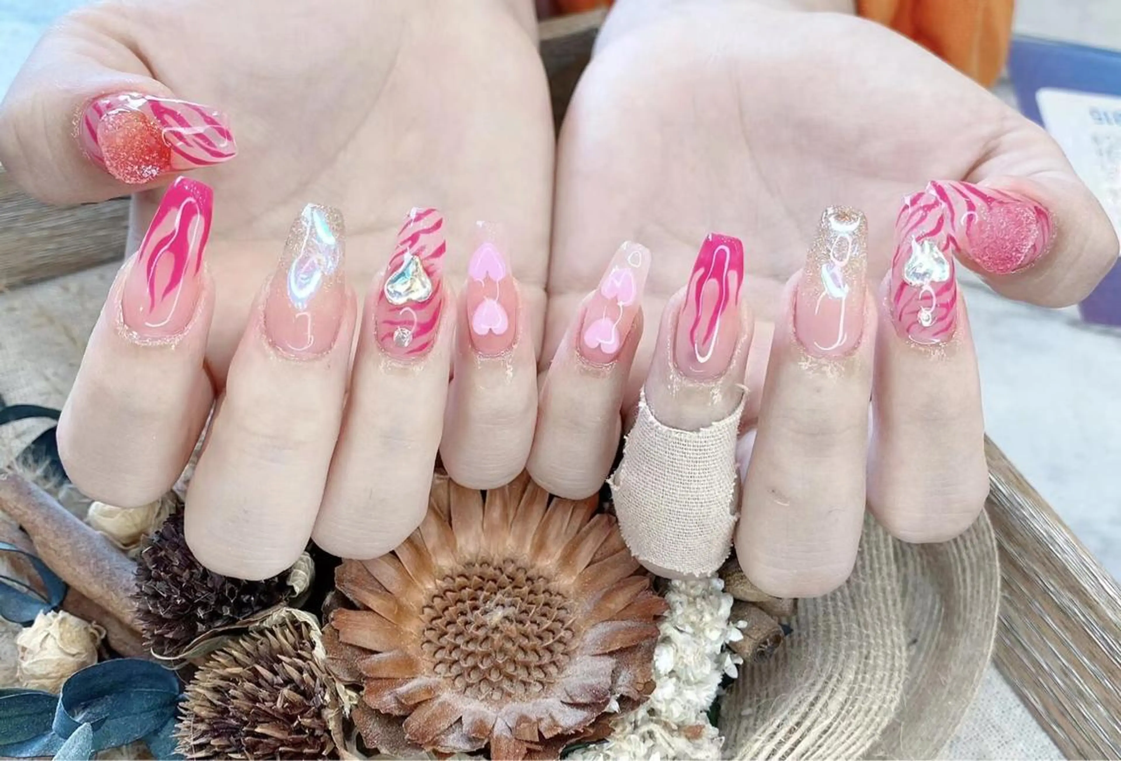 ネイル ピンク babarla Nailのネイルデザイン