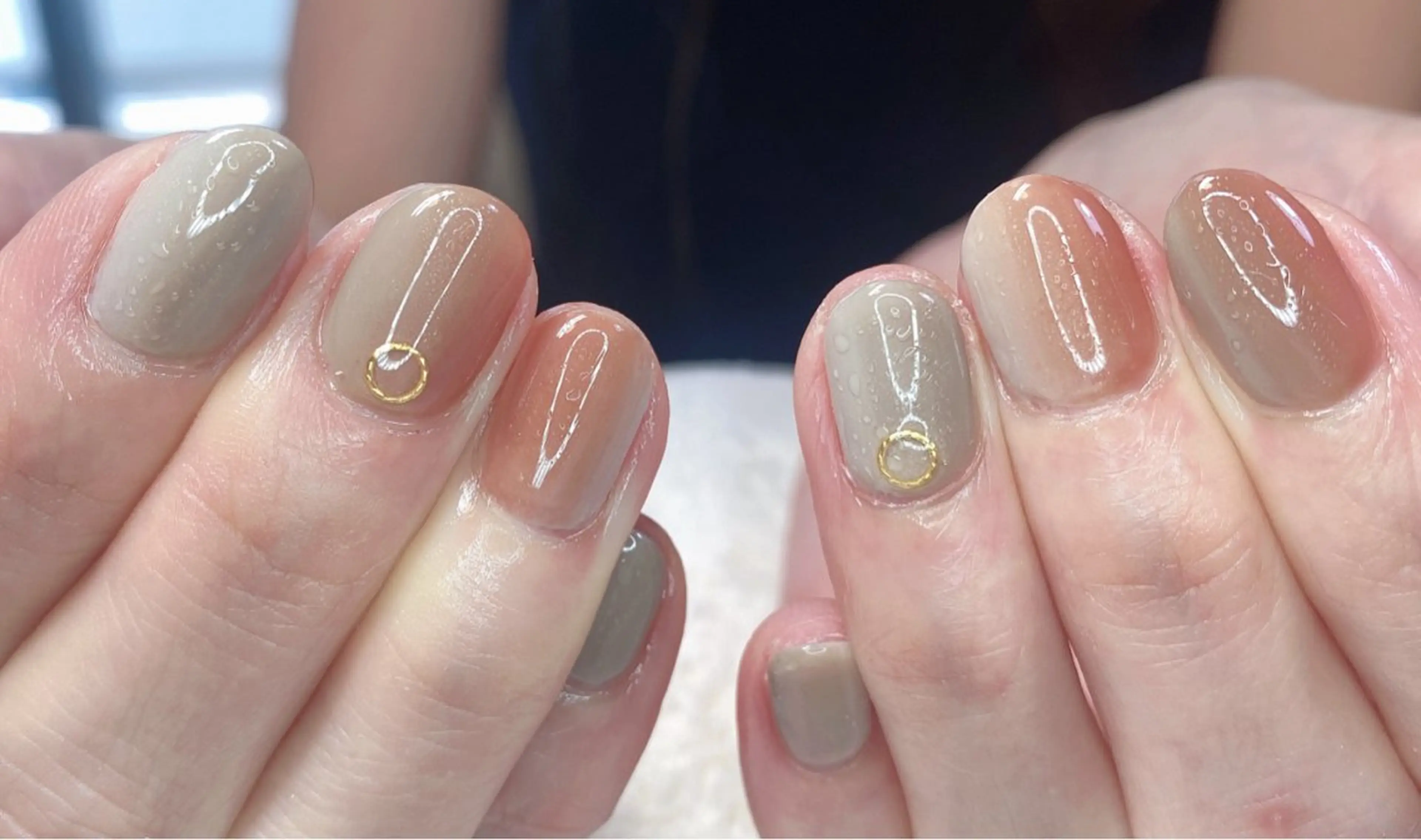 ネイル ハンドネイル ニュアンスネイル🌈 MYU Nailsのネイルデザイン