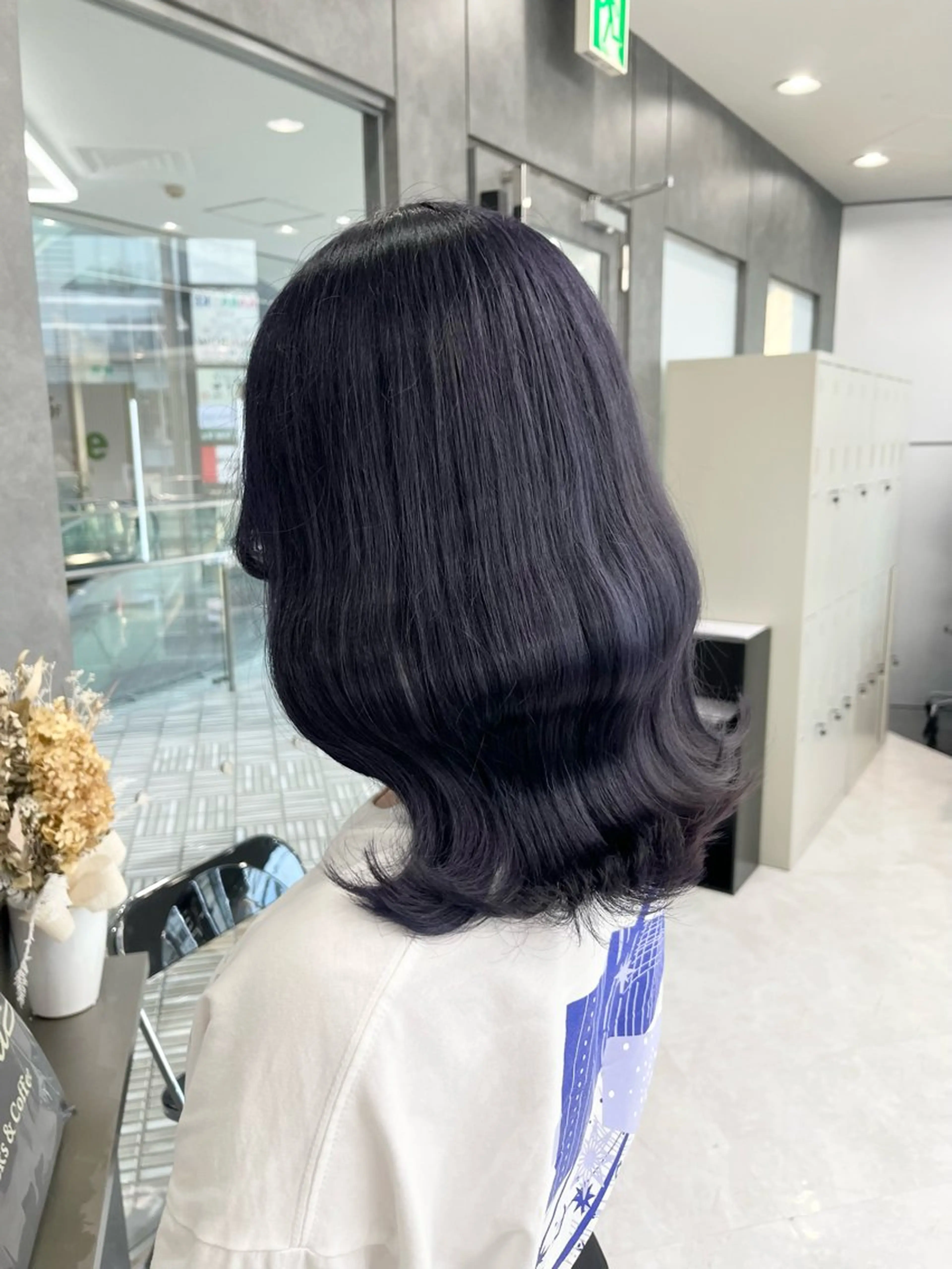 ミディアム カラー 韓国ヘア🖤/透明感 shihoのヘアスタイル