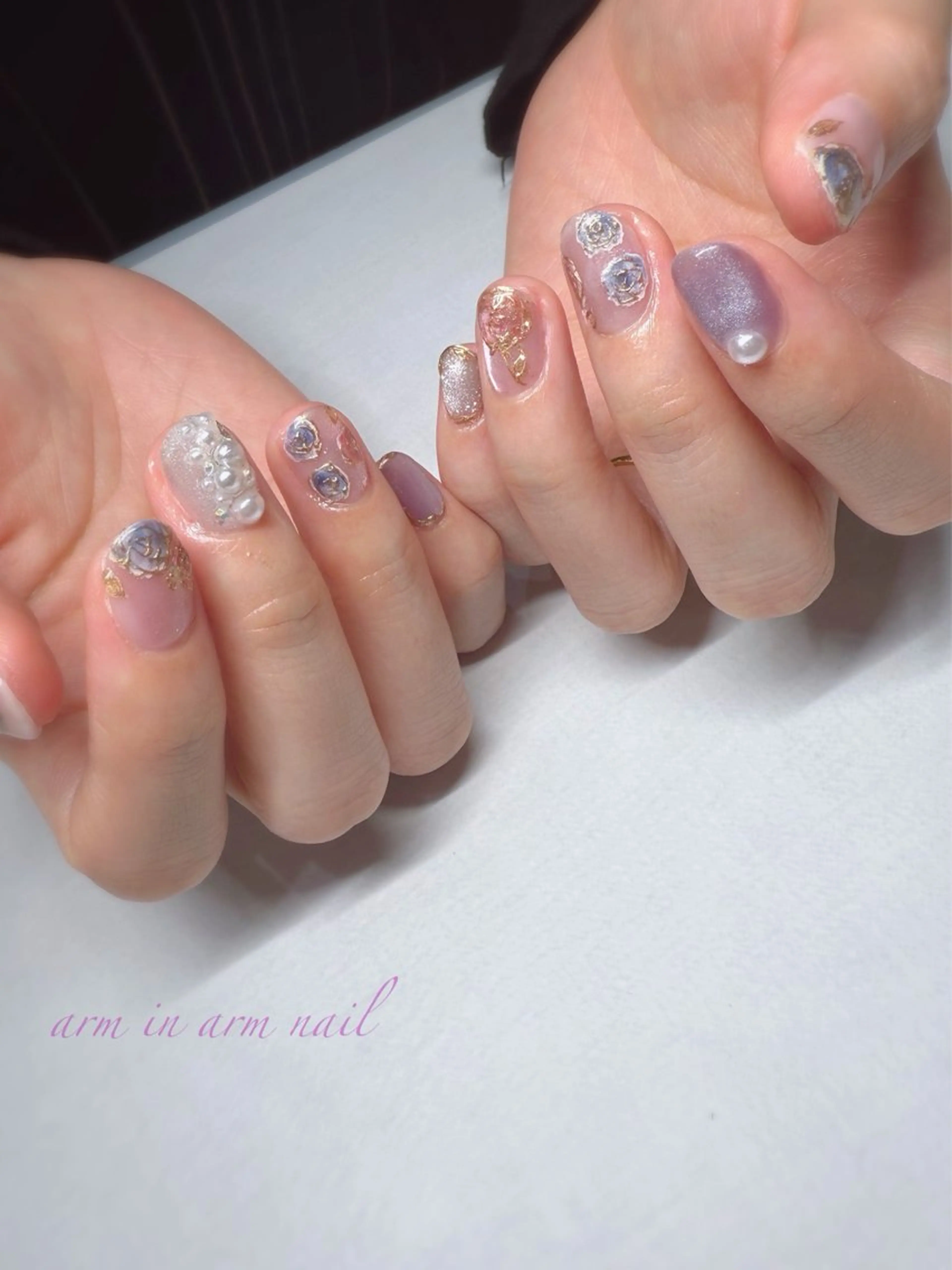 ネイル arm in arm ︎✿Yamamotoのマツエク・マツパデザイン