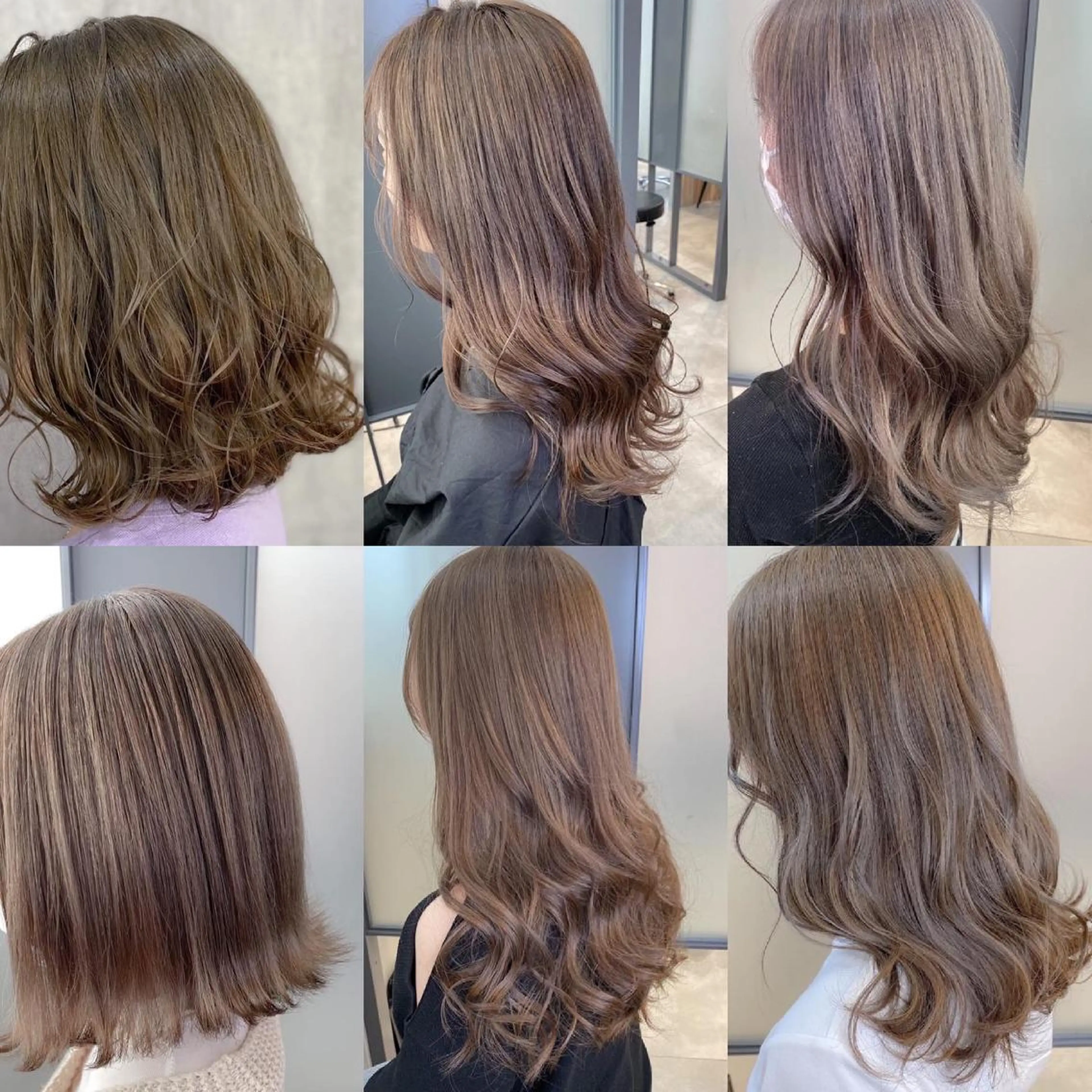 セミロング カラー 【透明感、艶髪】西村 有司のヘアスタイル